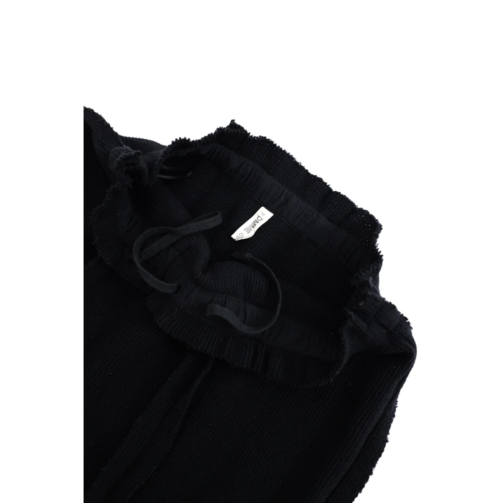 COMME DES GARÇONS Jupe longue en laine Noir vintage, passéist — photo 7
