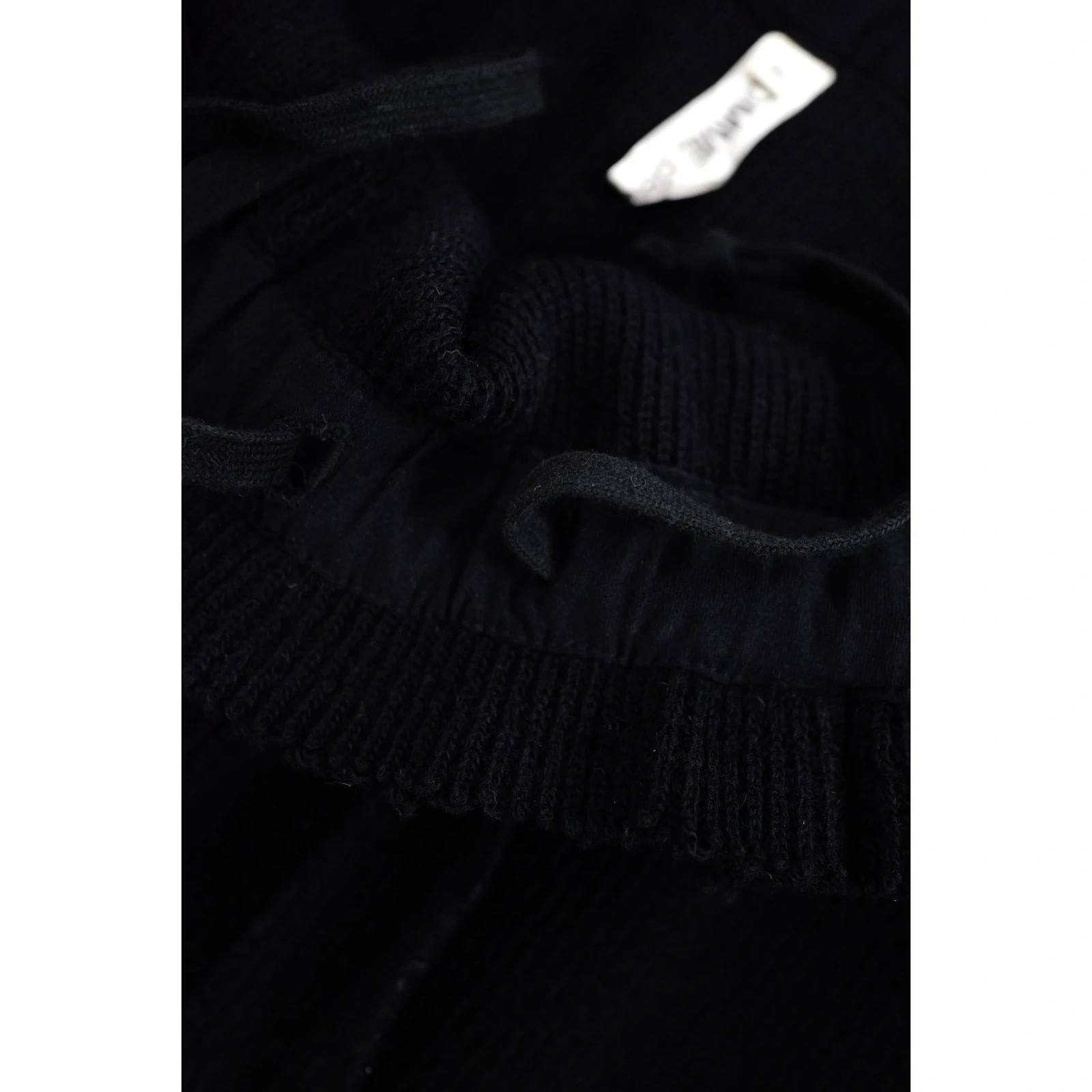 COMME DES GARÇONS Jupe longue en laine Noir vintage, passéist — photo 9