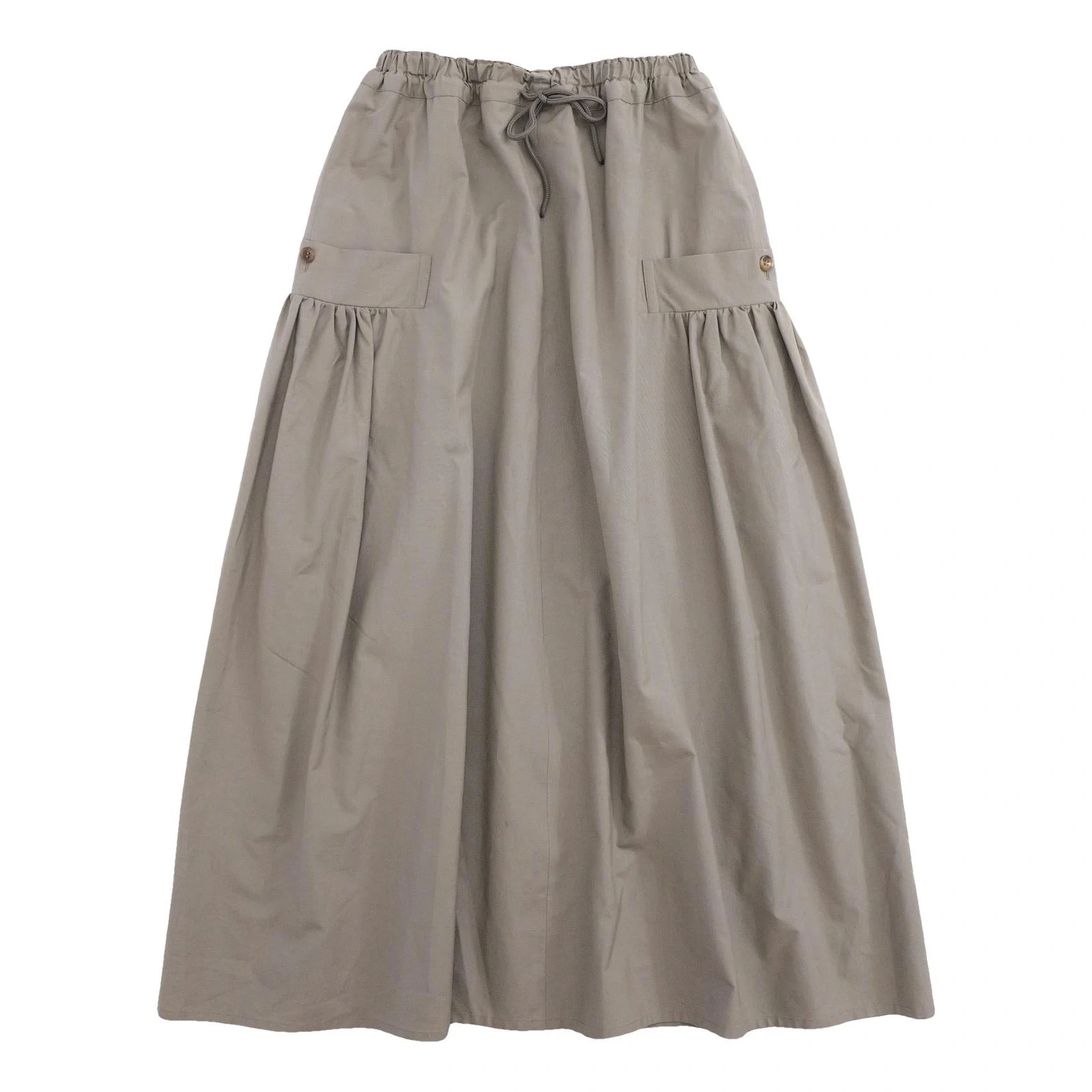 YOHJI YAMAMOTO Jupe longue en laine Beige vintage, passéist — photo 1