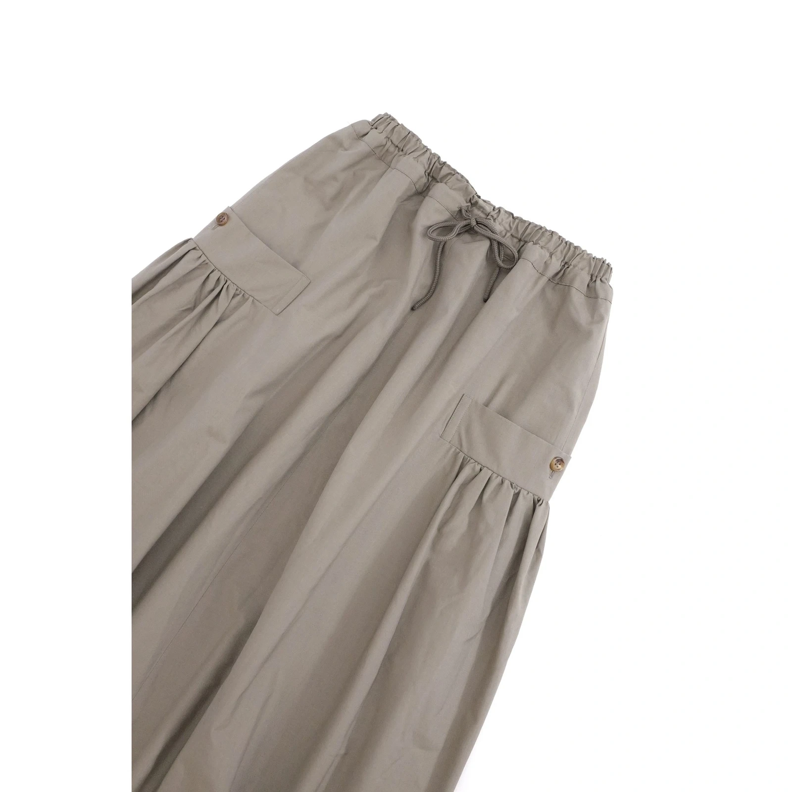YOHJI YAMAMOTO Jupe longue en laine Beige vintage, passéist — photo 2