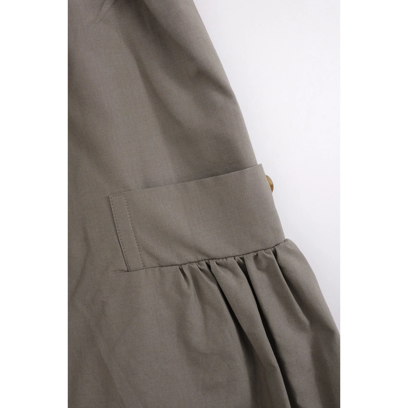 YOHJI YAMAMOTO Jupe longue en laine Beige vintage, passéist — photo 13