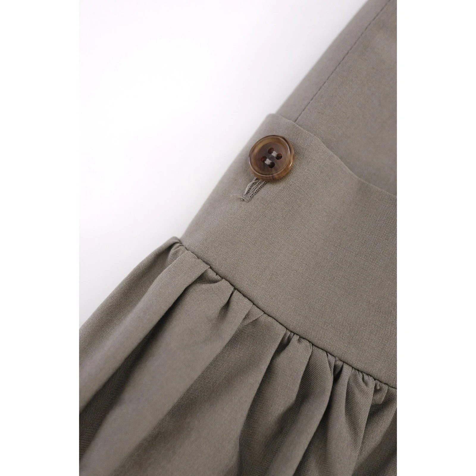 YOHJI YAMAMOTO Jupe longue en laine Beige vintage, passéist — photo 5
