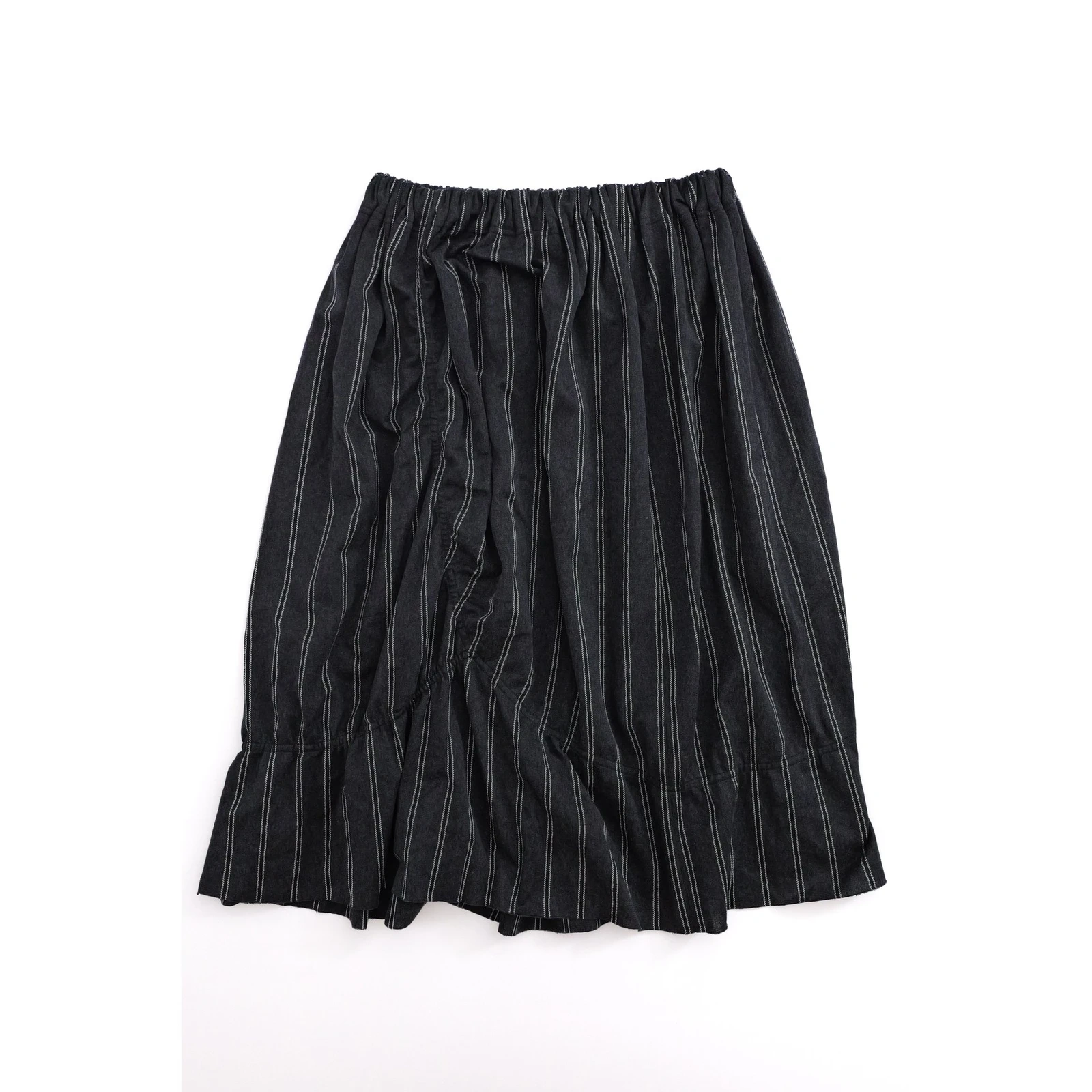 YOHJI YAMAMOTO Jupe mi-longue Anthracite vintage, passéist — photo 12