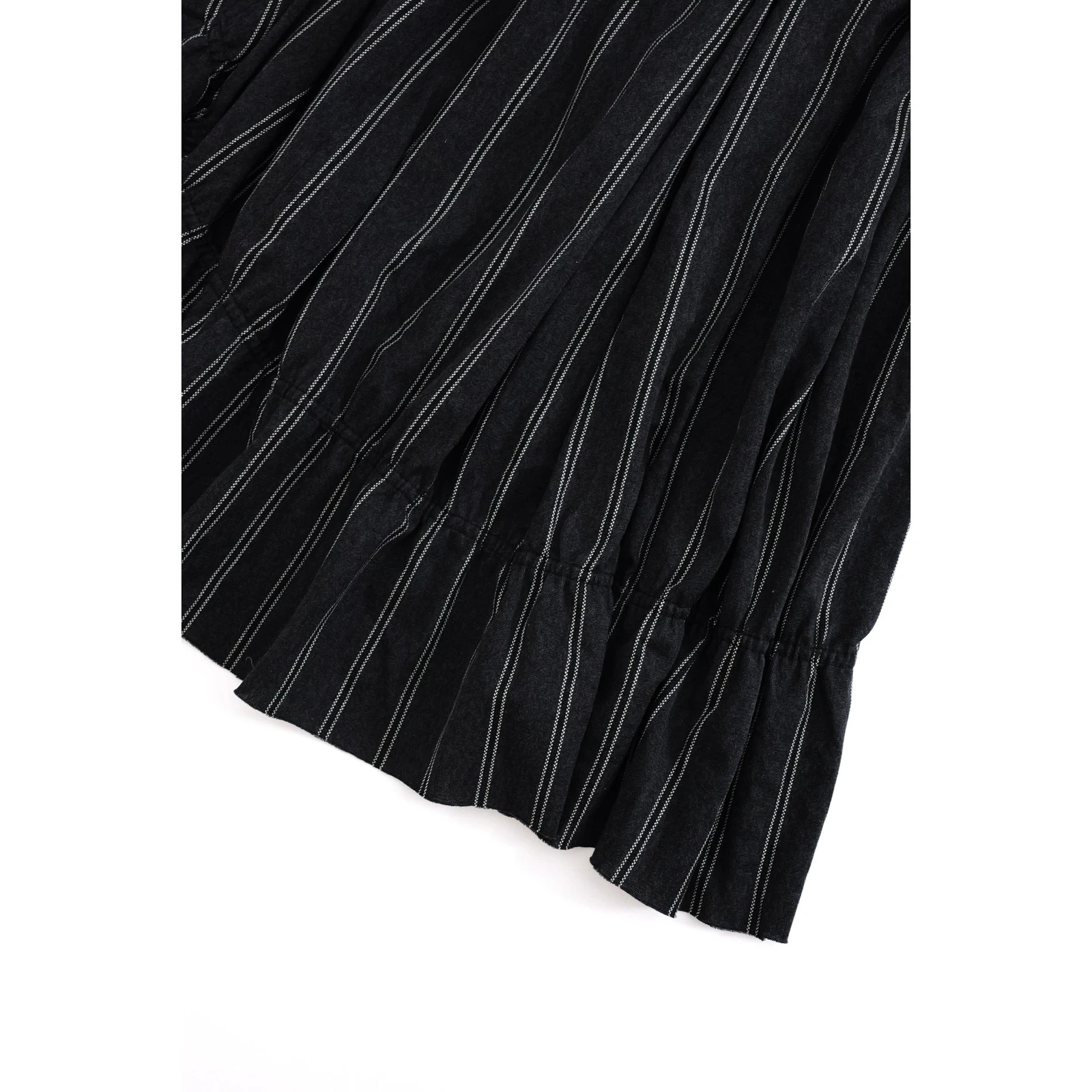 YOHJI YAMAMOTO Jupe mi-longue Anthracite vintage, passéist — photo 3