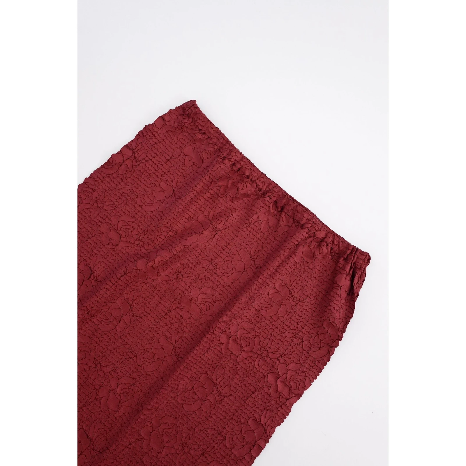 YOSHIKI HISHINUMA Jupe mi-longue Rouge vintage, passéist — photo 2