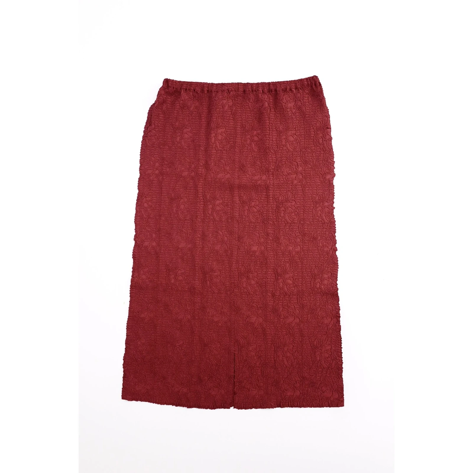 YOSHIKI HISHINUMA Jupe mi-longue Rouge vintage, passéist — photo 11