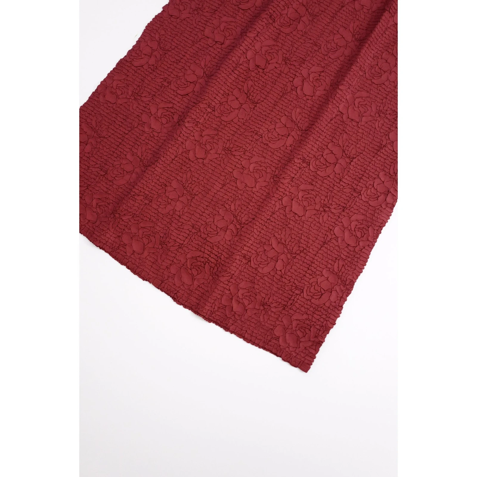 YOSHIKI HISHINUMA Jupe mi-longue Rouge vintage, passéist — photo 3