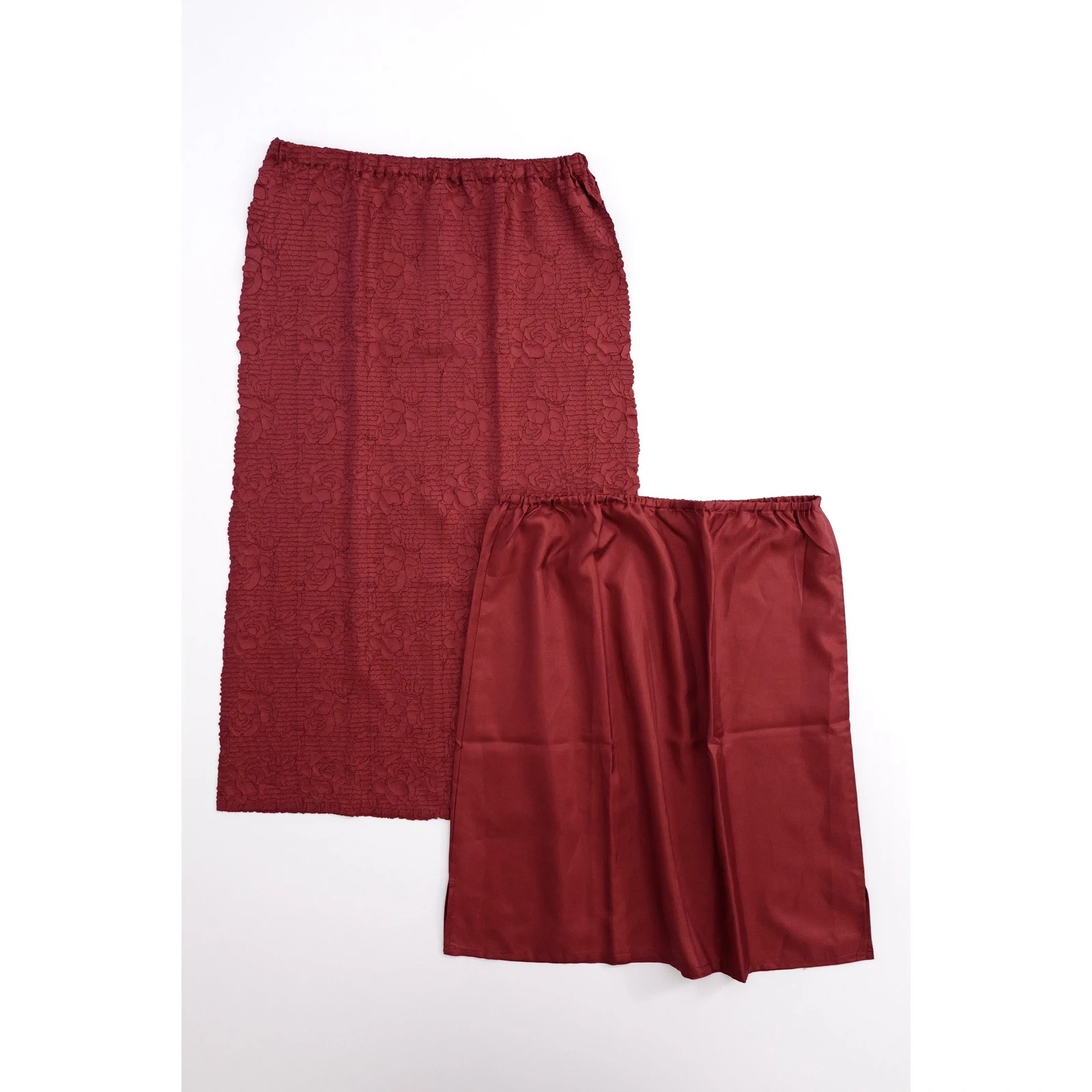YOSHIKI HISHINUMA Jupe mi-longue Rouge vintage, passéist — photo 9