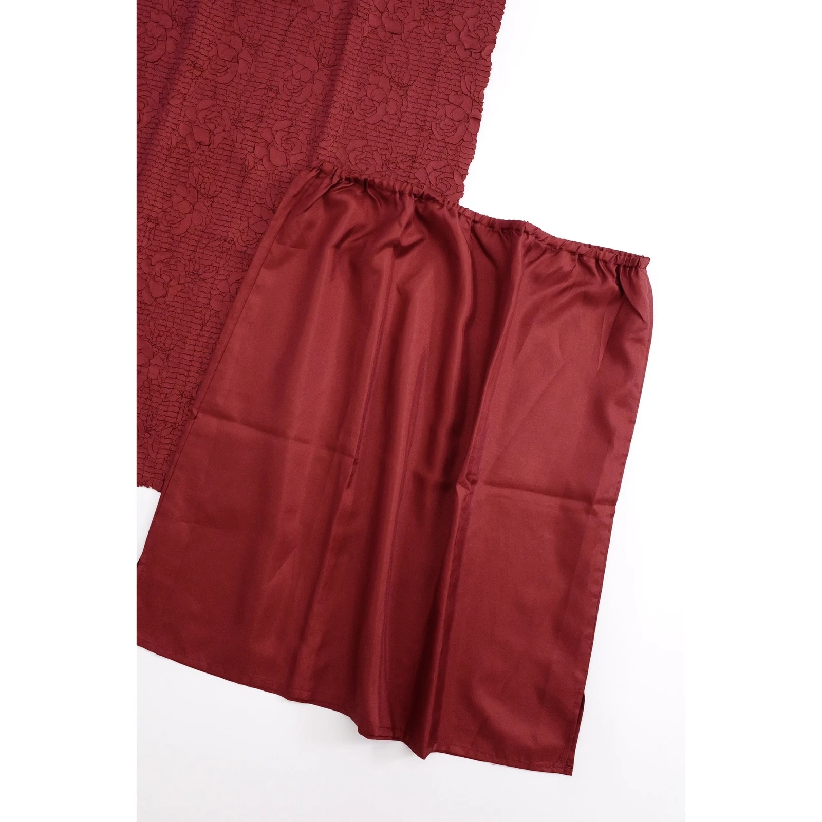 YOSHIKI HISHINUMA Jupe mi-longue Rouge vintage, passéist — photo 10