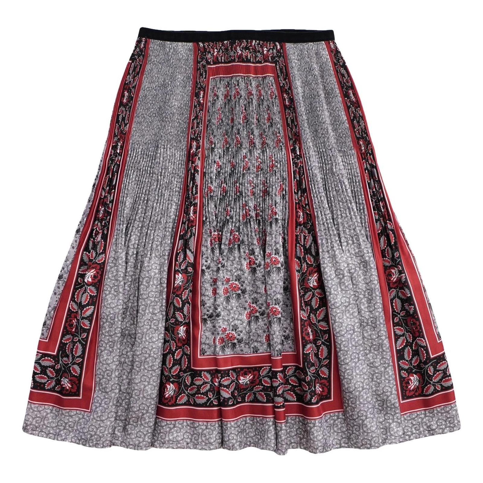 COMME DES GARÇONS Jupe mi-longue Multicolore vintage, passéist — photo 1