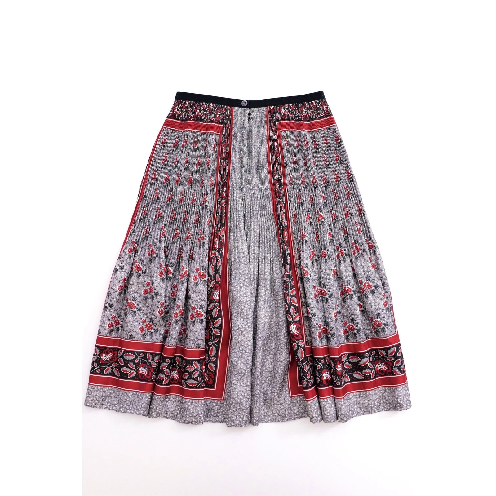COMME DES GARÇONS Jupe mi-longue Multicolore vintage, passéist — photo 11