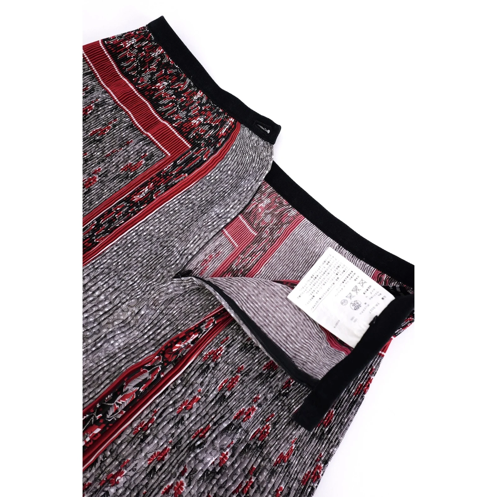 COMME DES GARÇONS Jupe mi-longue Multicolore vintage, passéist — photo 14