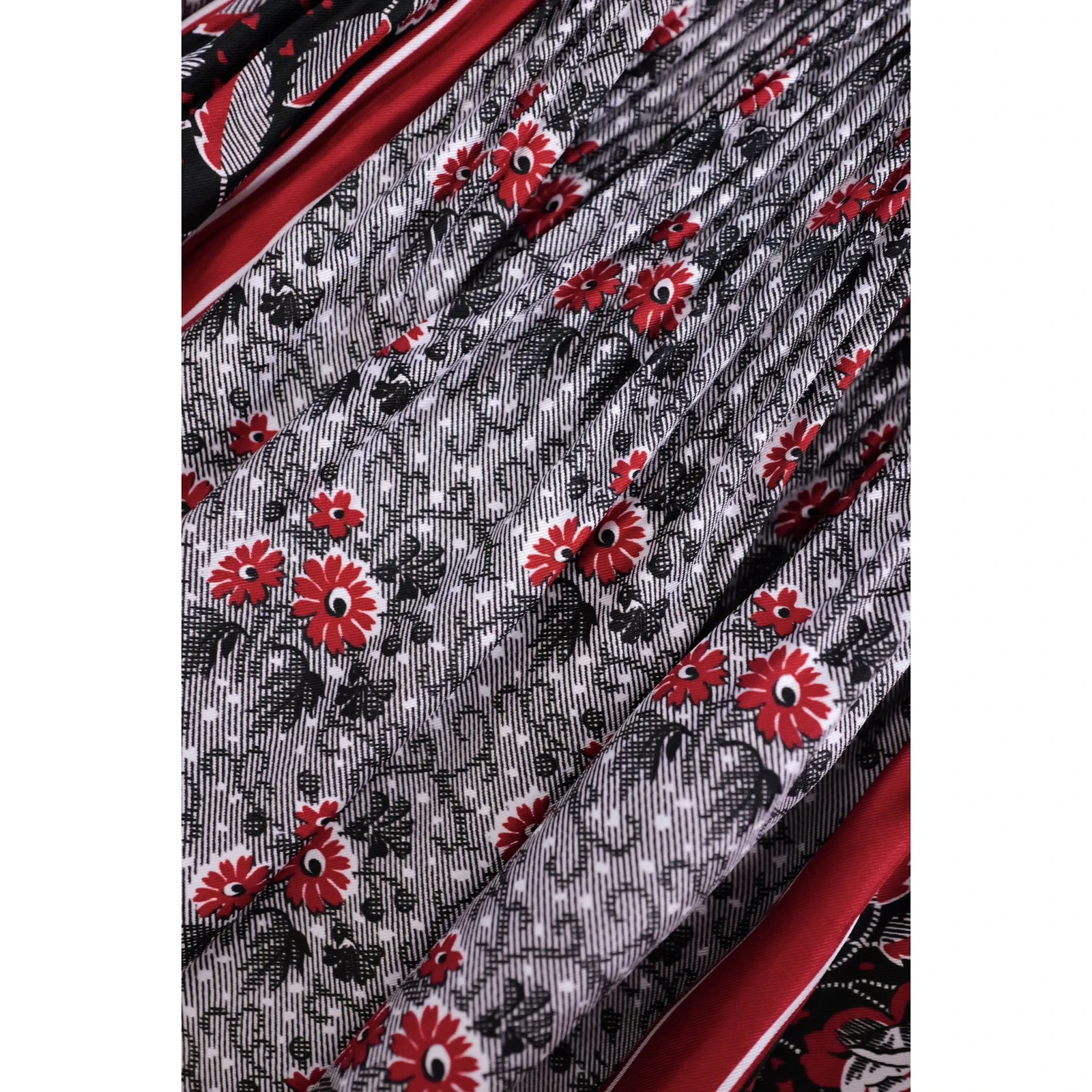 COMME DES GARÇONS Jupe mi-longue Multicolore vintage, passéist — photo 6