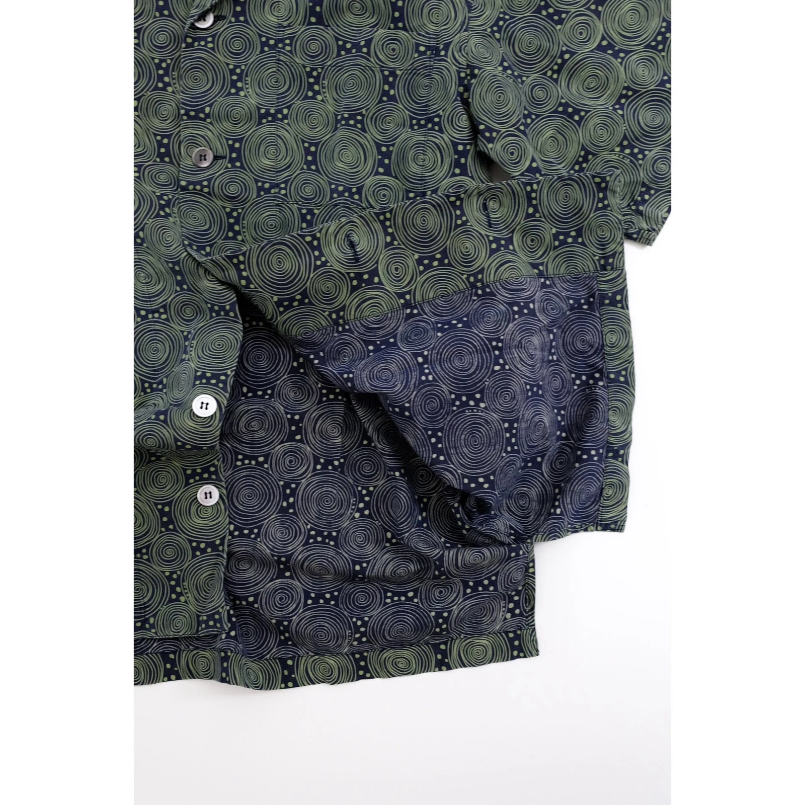 ISSEY MIYAKE Chemise Vert vintage, passéist — photo 11