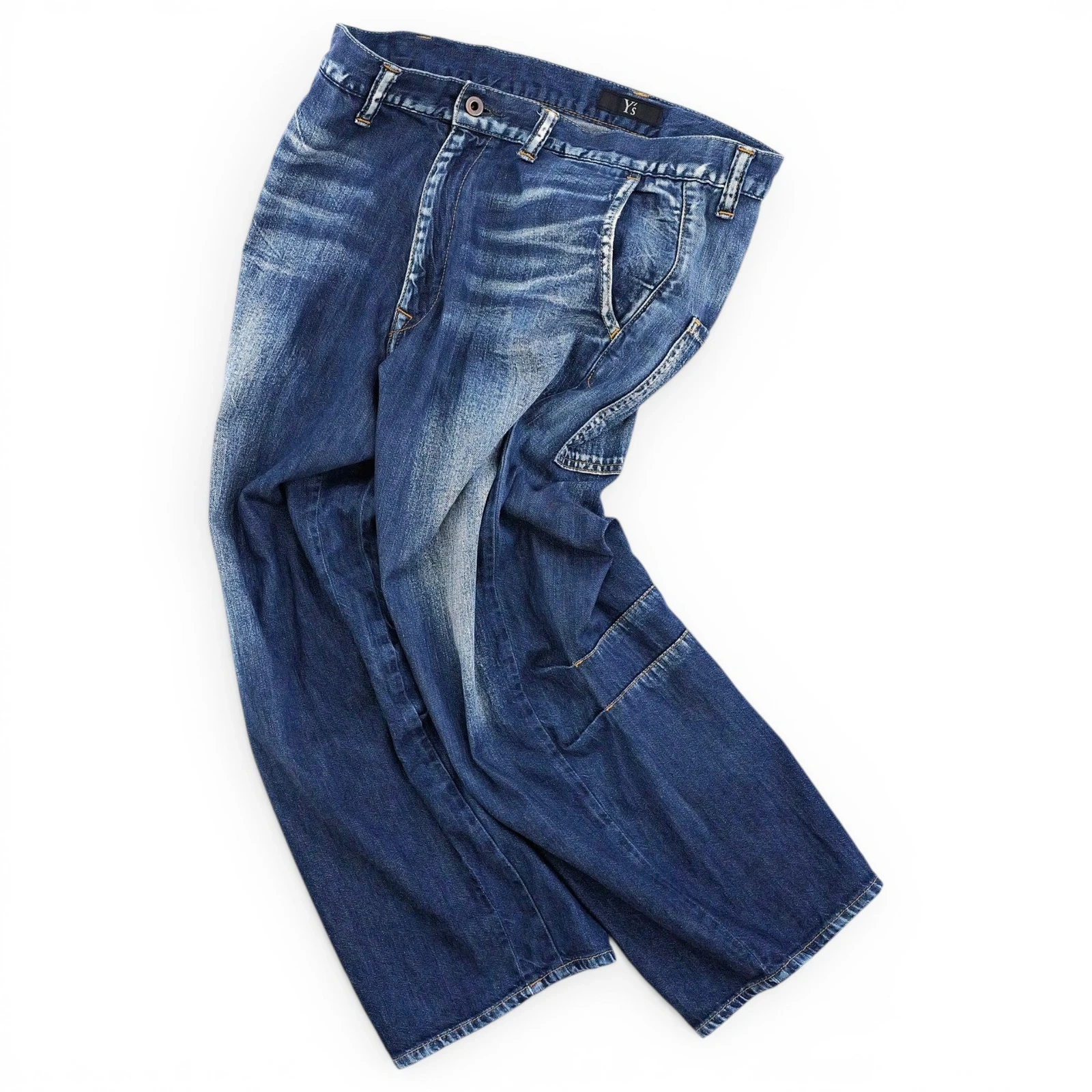 YOHJI YAMAMOTO Jean large Bleu vintage, passéist — photo 1