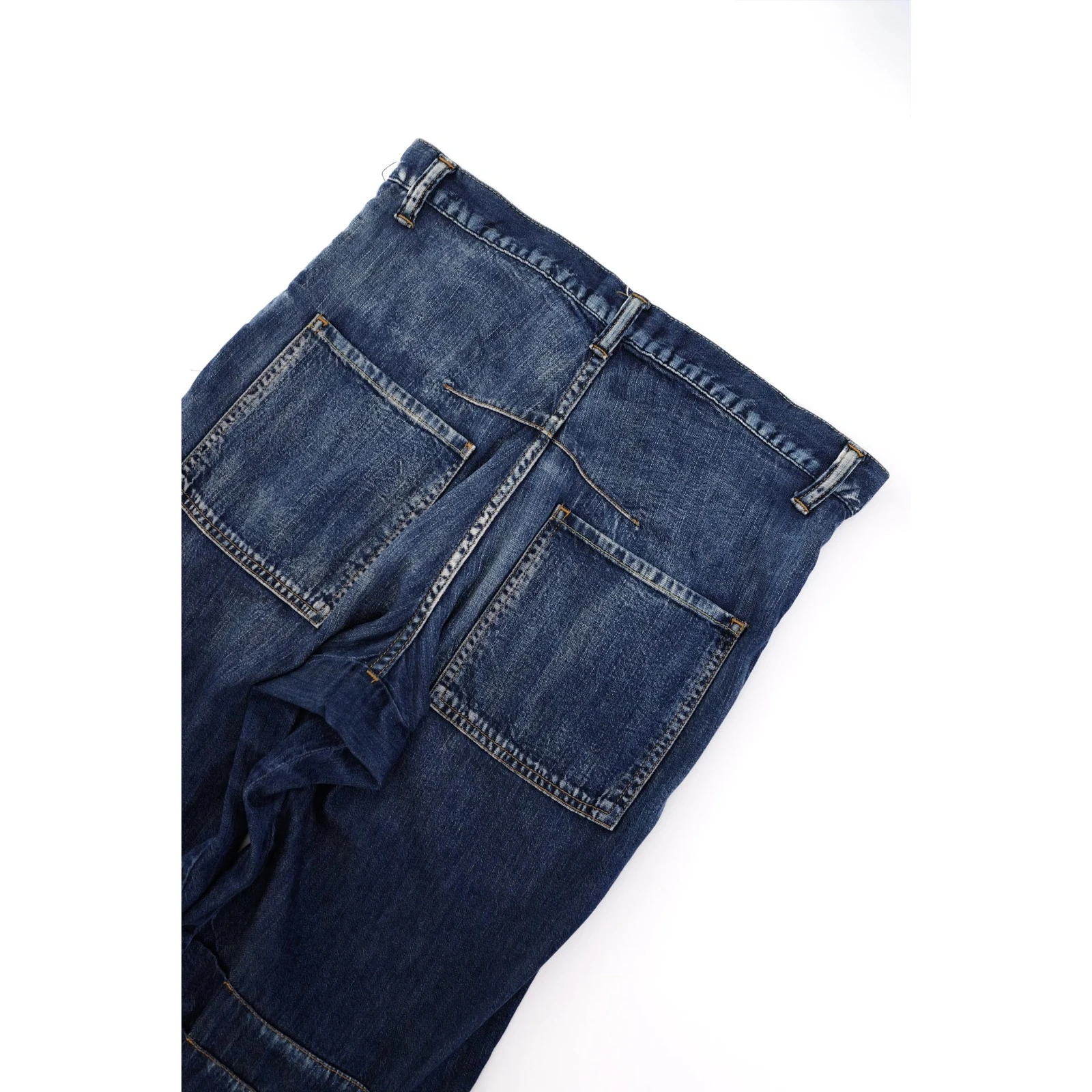 YOHJI YAMAMOTO Jean large Bleu vintage, passéist — photo 13
