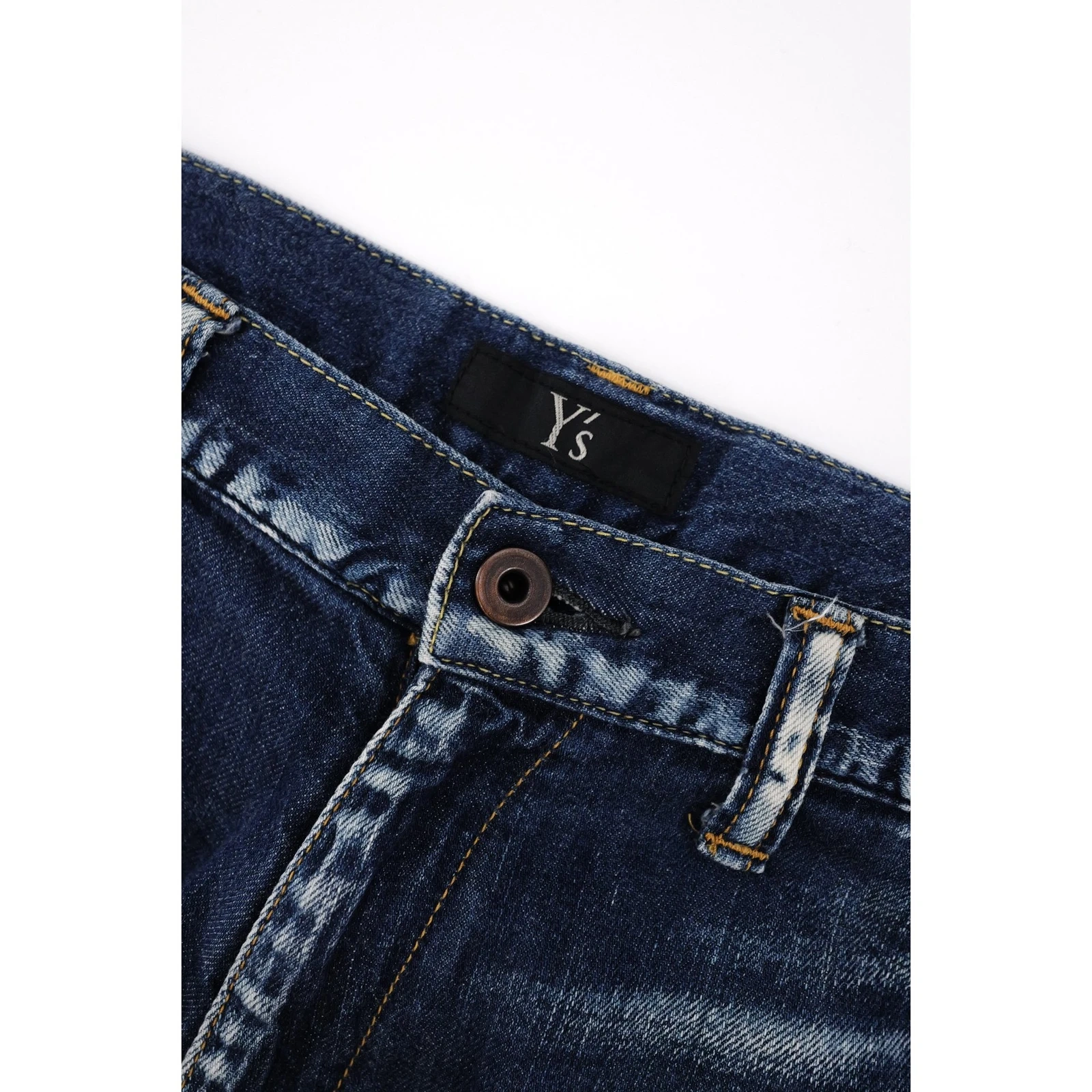 YOHJI YAMAMOTO Jean large Bleu vintage, passéist — photo 4
