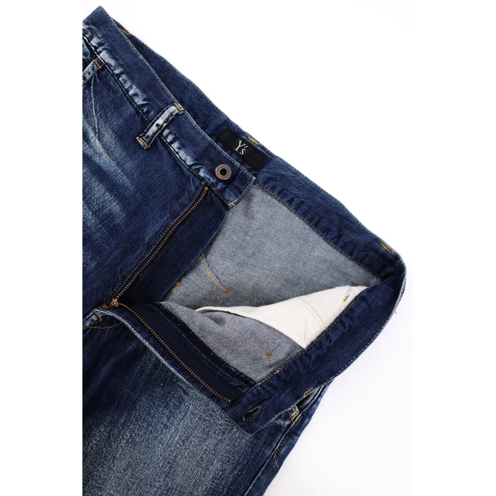 YOHJI YAMAMOTO Jean large Bleu vintage, passéist — photo 9