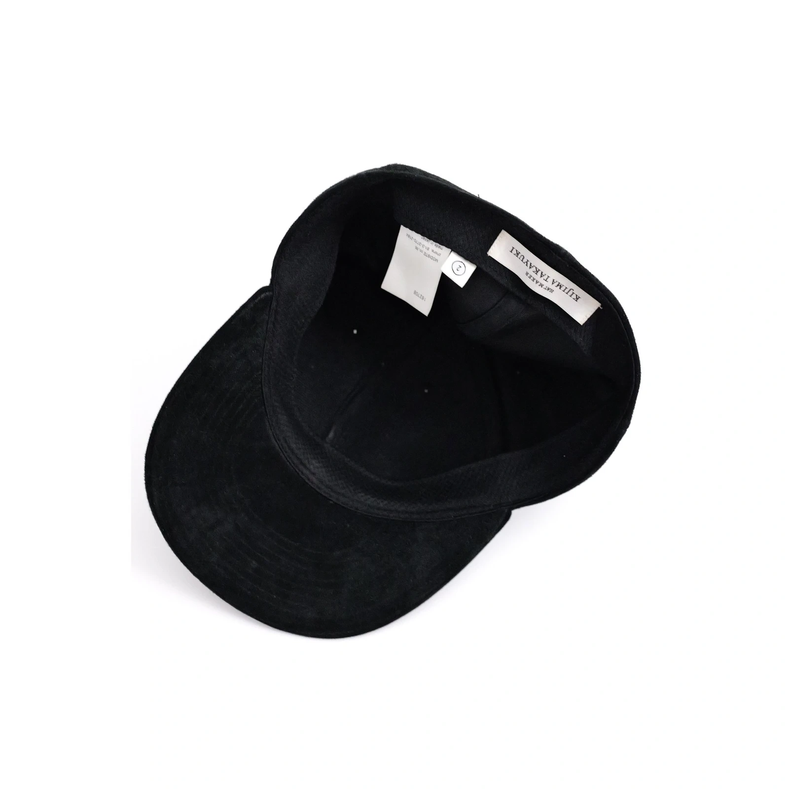 KIJIMA TAKAYUKI Chapeau / bonnet en cuir Noir vintage, passéist — photo 8