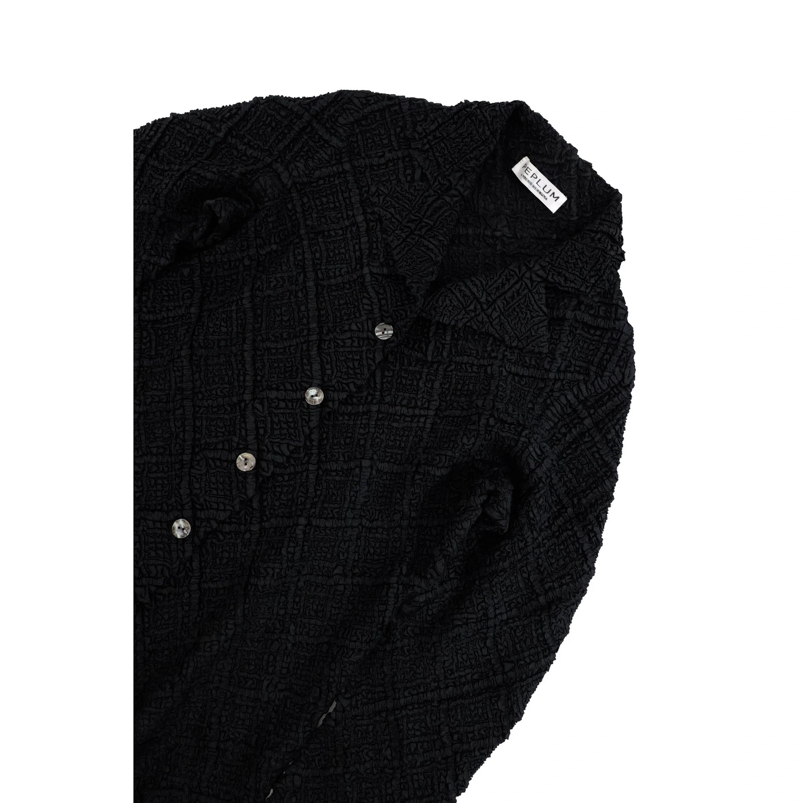 YOSHIKI HISHINUMA Blazer Noir vintage, passéist — photo 2