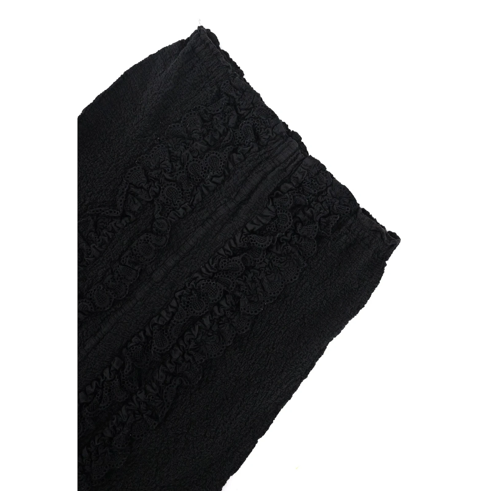 ISSEY MIYAKE Jupe mi-longue Noir vintage, passéist — photo 2