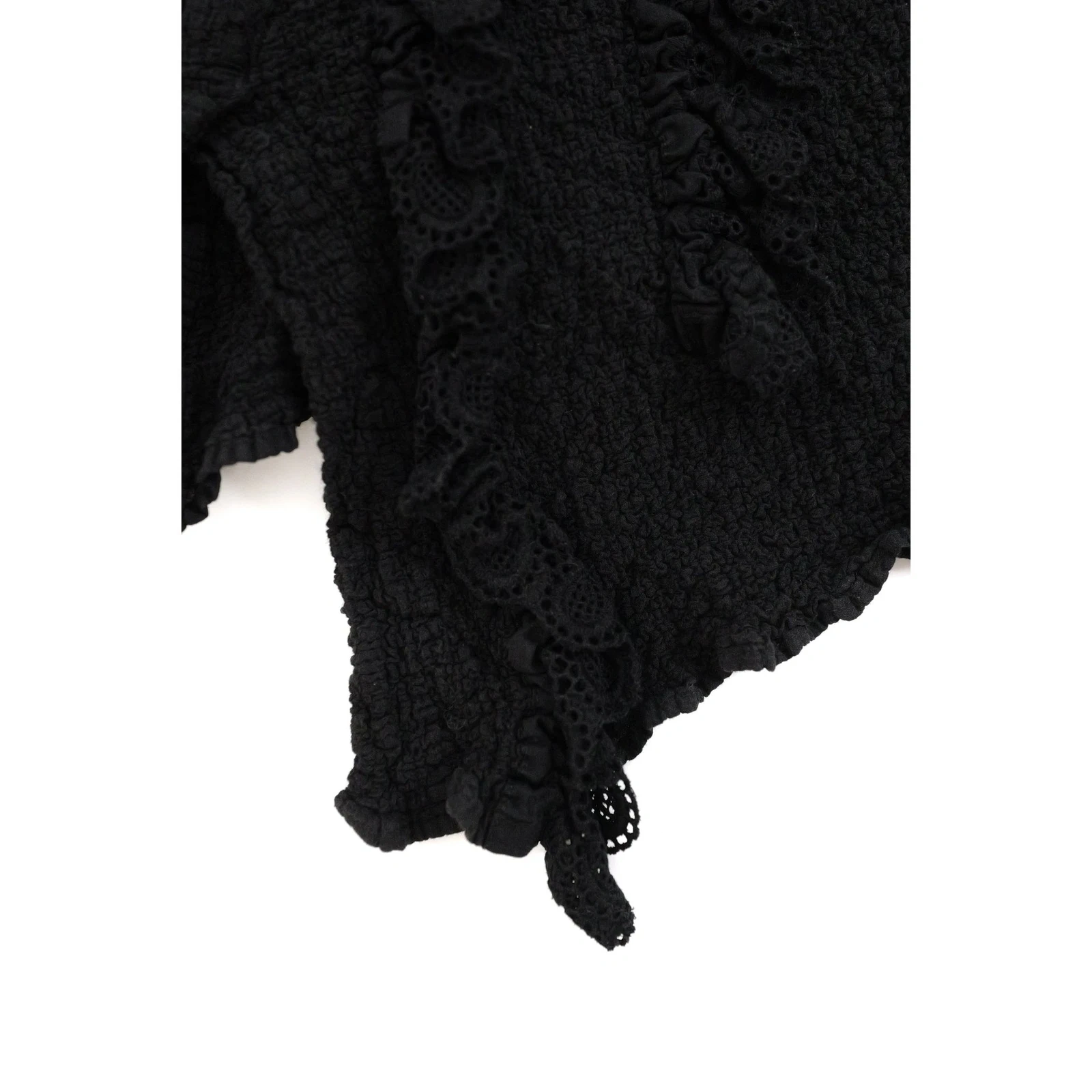 ISSEY MIYAKE Jupe mi-longue Noir vintage, passéist — photo 4