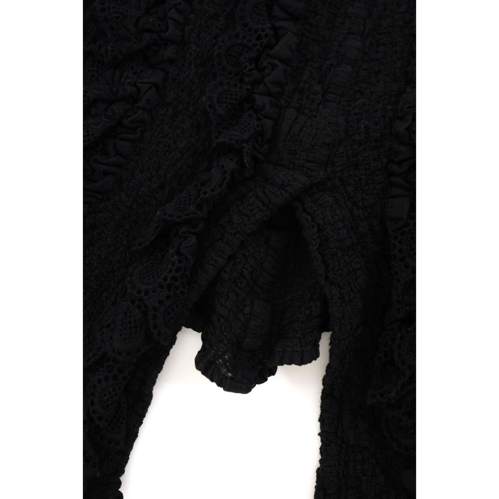 ISSEY MIYAKE Jupe mi-longue Noir vintage, passéist — photo 5