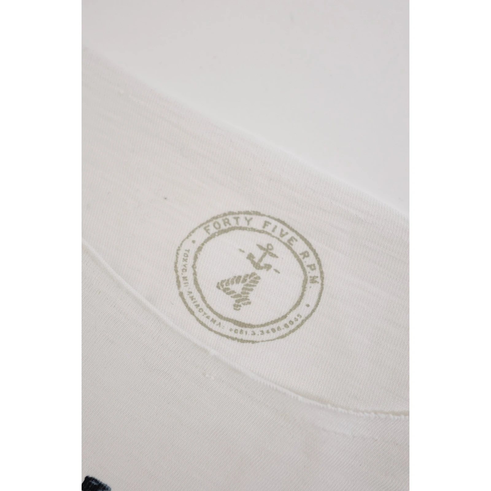 45RPM T-shirt Blanc vintage, passéist — photo 4