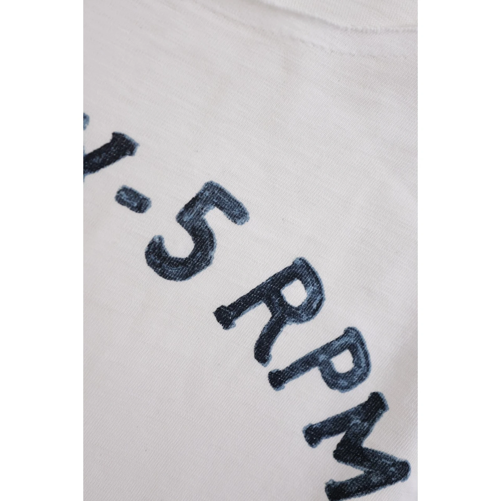 45RPM T-shirt Blanc vintage, passéist — photo 9