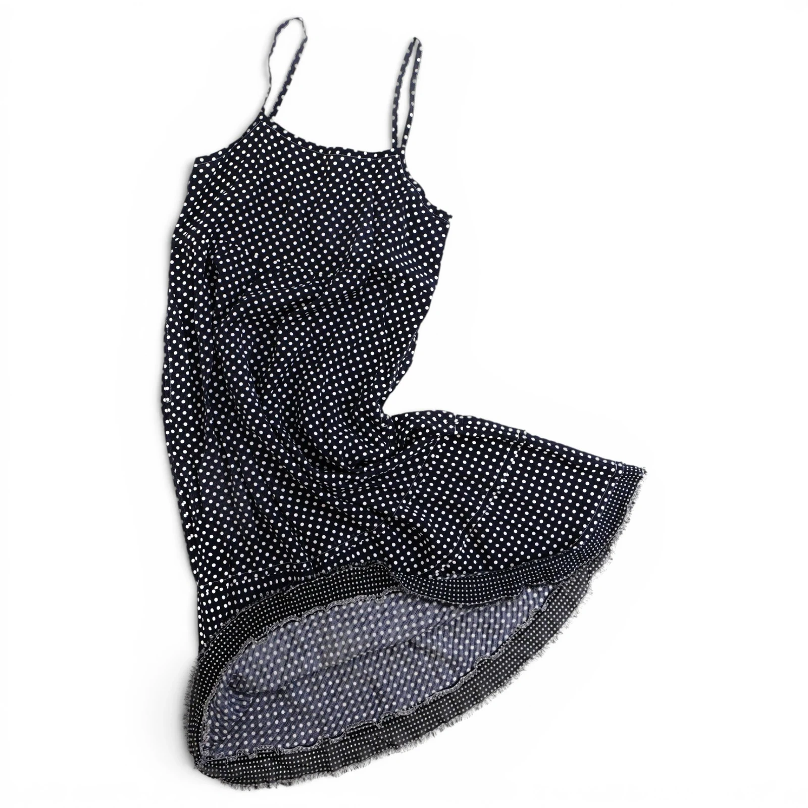 COMME DES GARÇONS Robe mi-longue Marine vintage, passéist — photo 1