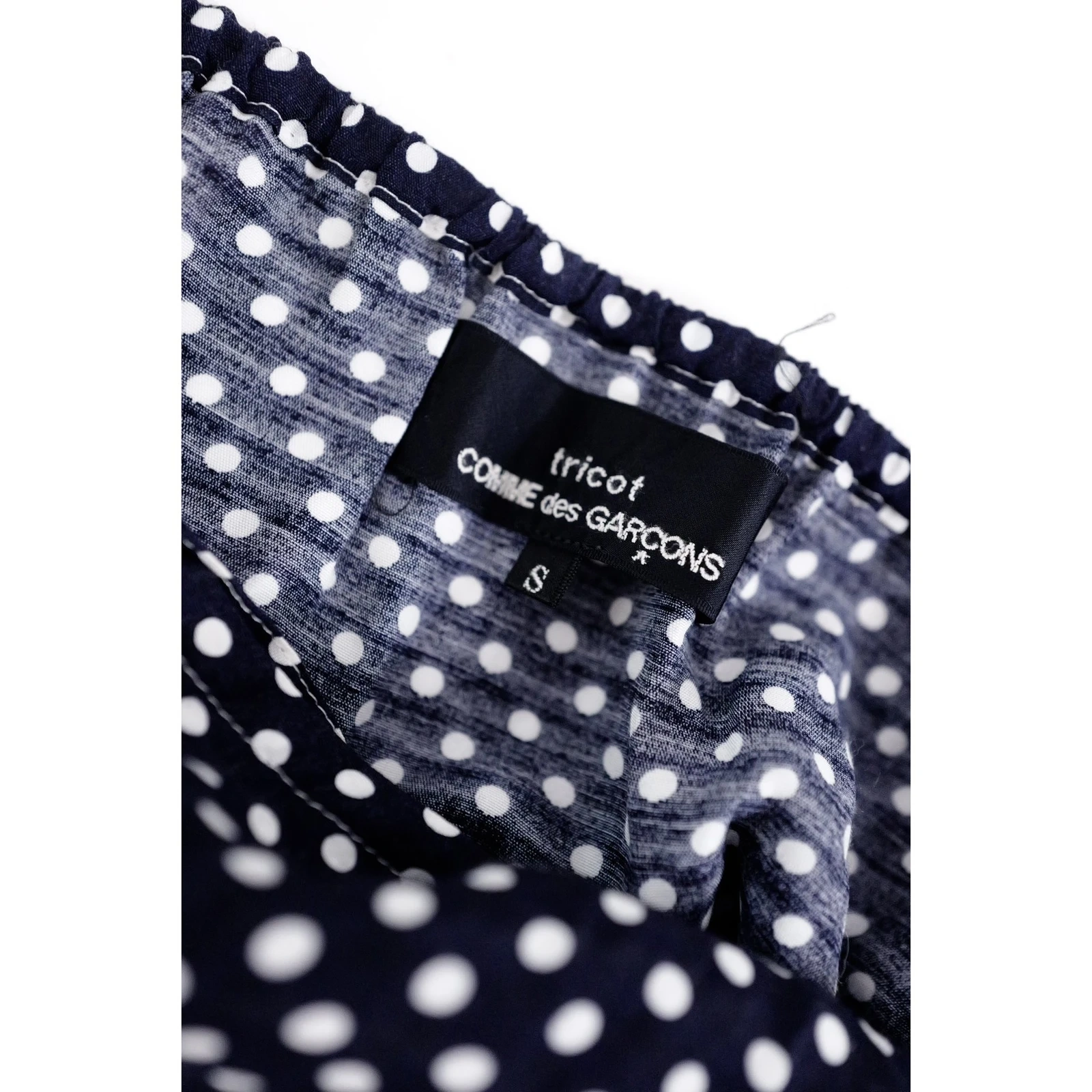 COMME DES GARÇONS Robe mi-longue Marine vintage, passéist — photo 10