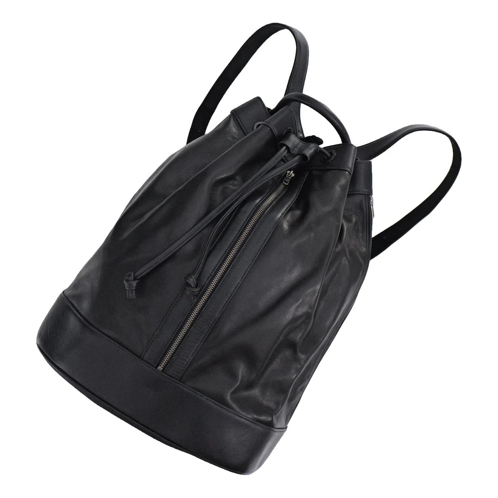 ISSEY MIYAKE Cartable en cuir Noir vintage, passéist — photo 1