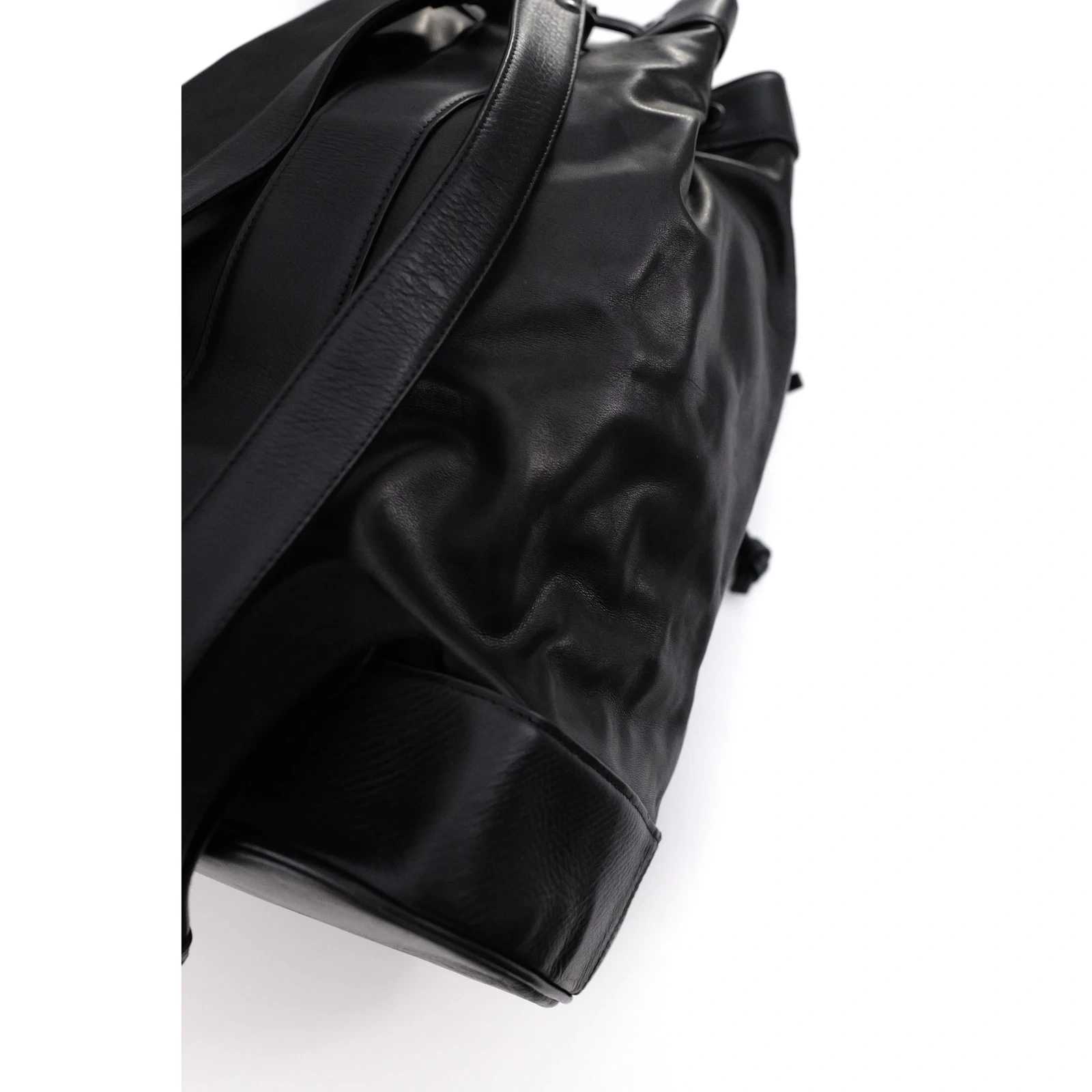 ISSEY MIYAKE Cartable en cuir Noir vintage, passéist — photo 12