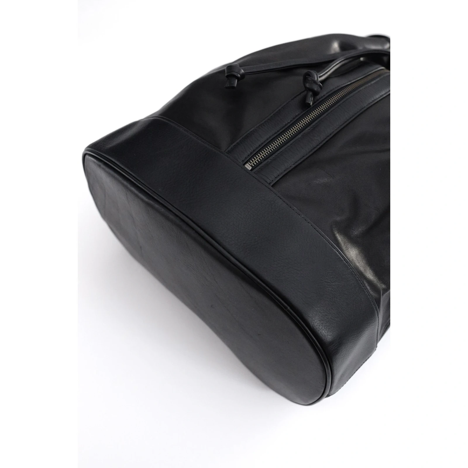 ISSEY MIYAKE Cartable en cuir Noir vintage, passéist — photo 3