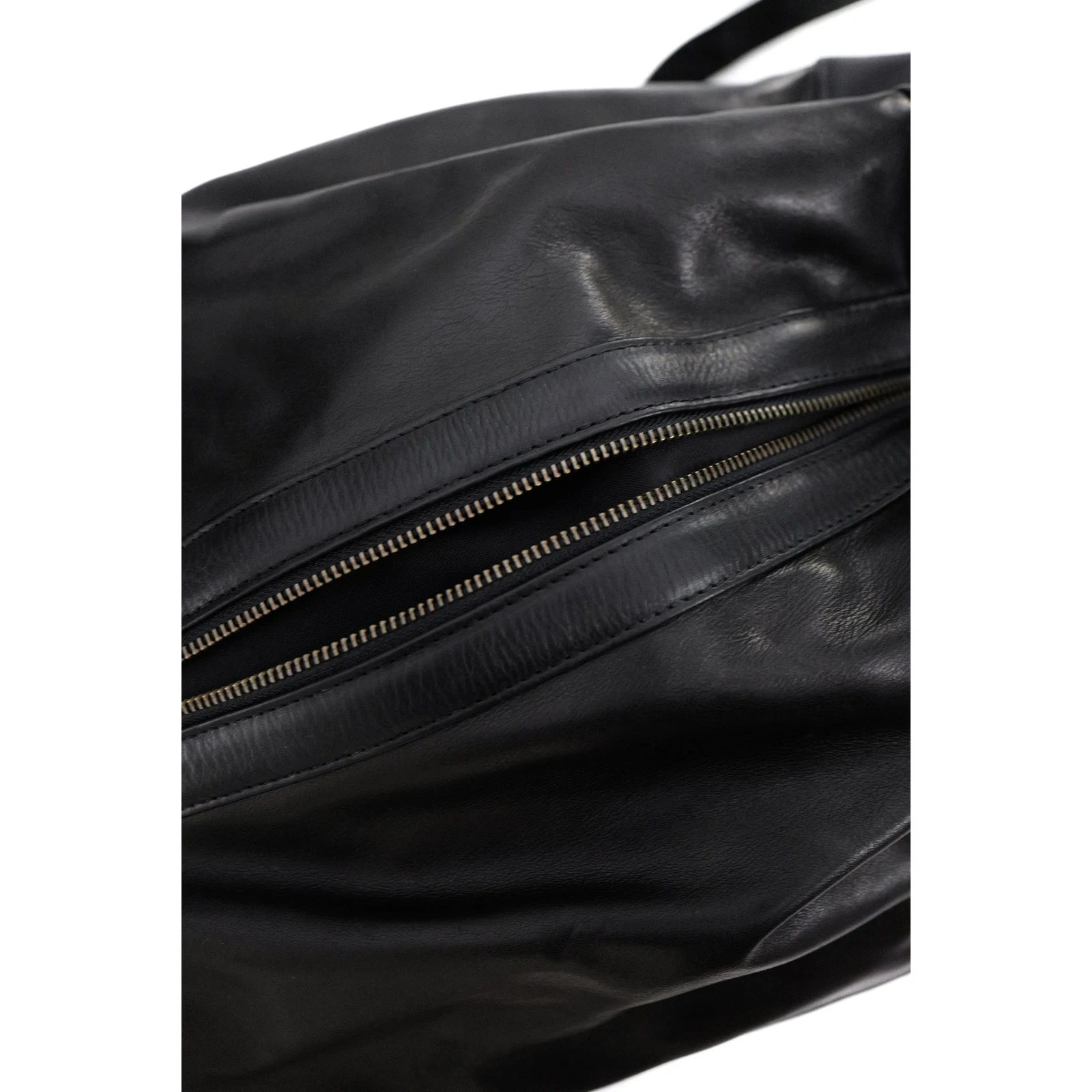 ISSEY MIYAKE Cartable en cuir Noir vintage, passéist — photo 5