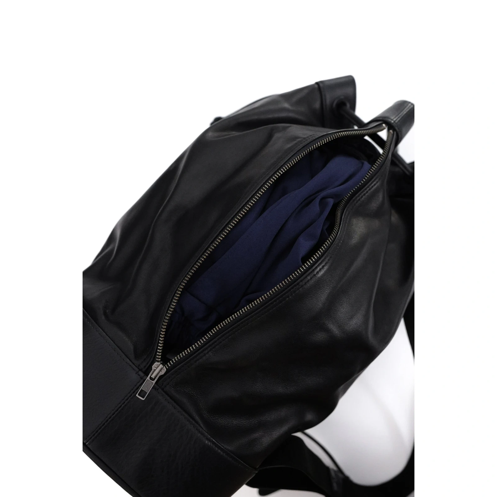 ISSEY MIYAKE Cartable en cuir Noir vintage, passéist — photo 10