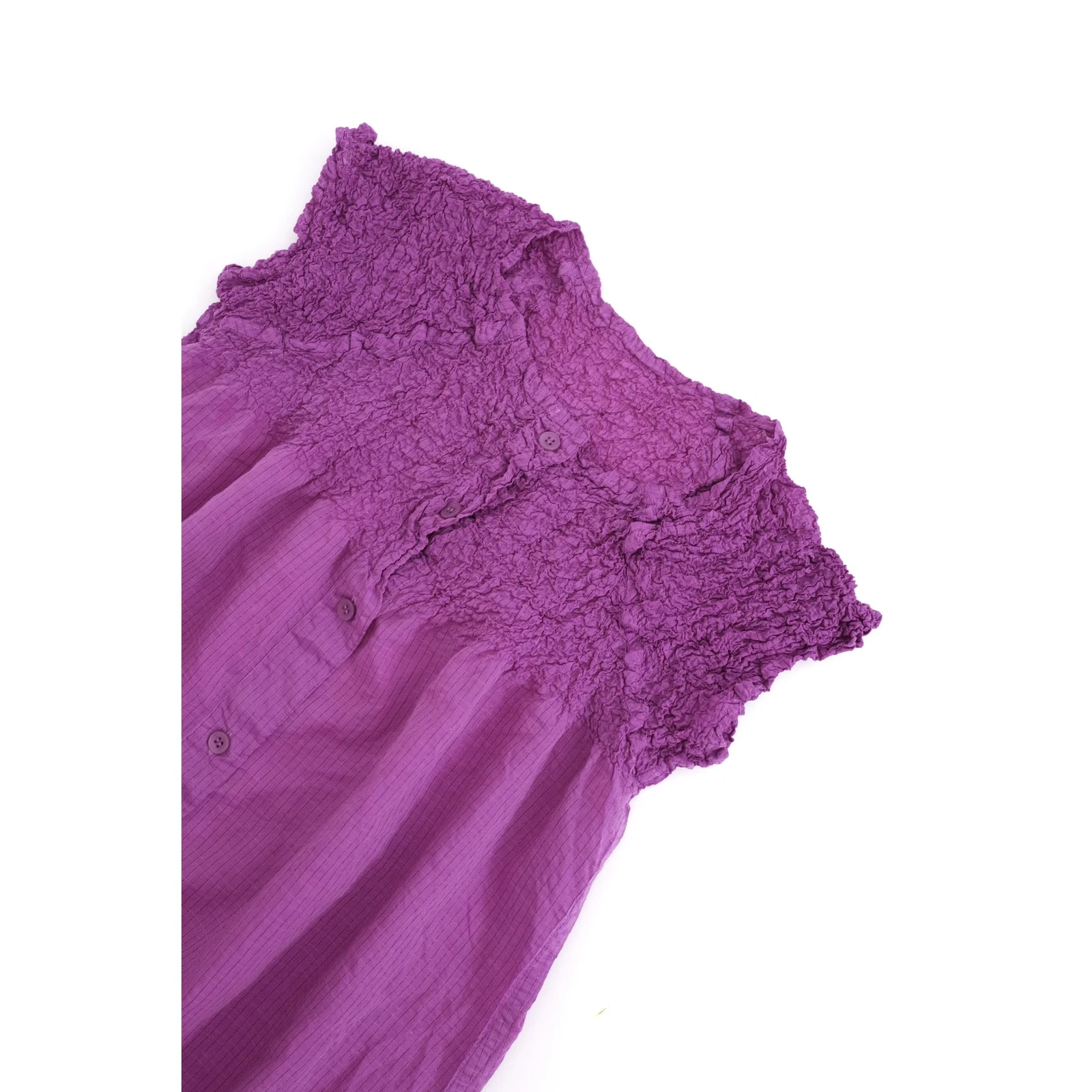 ISSEY MIYAKE Robe mi-longue Violet vintage, passéist — photo 2