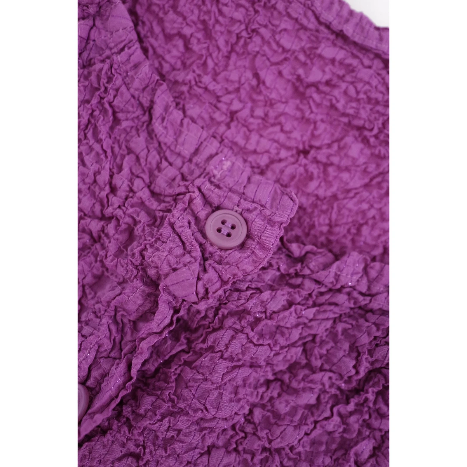 ISSEY MIYAKE Robe mi-longue Violet vintage, passéist — photo 6