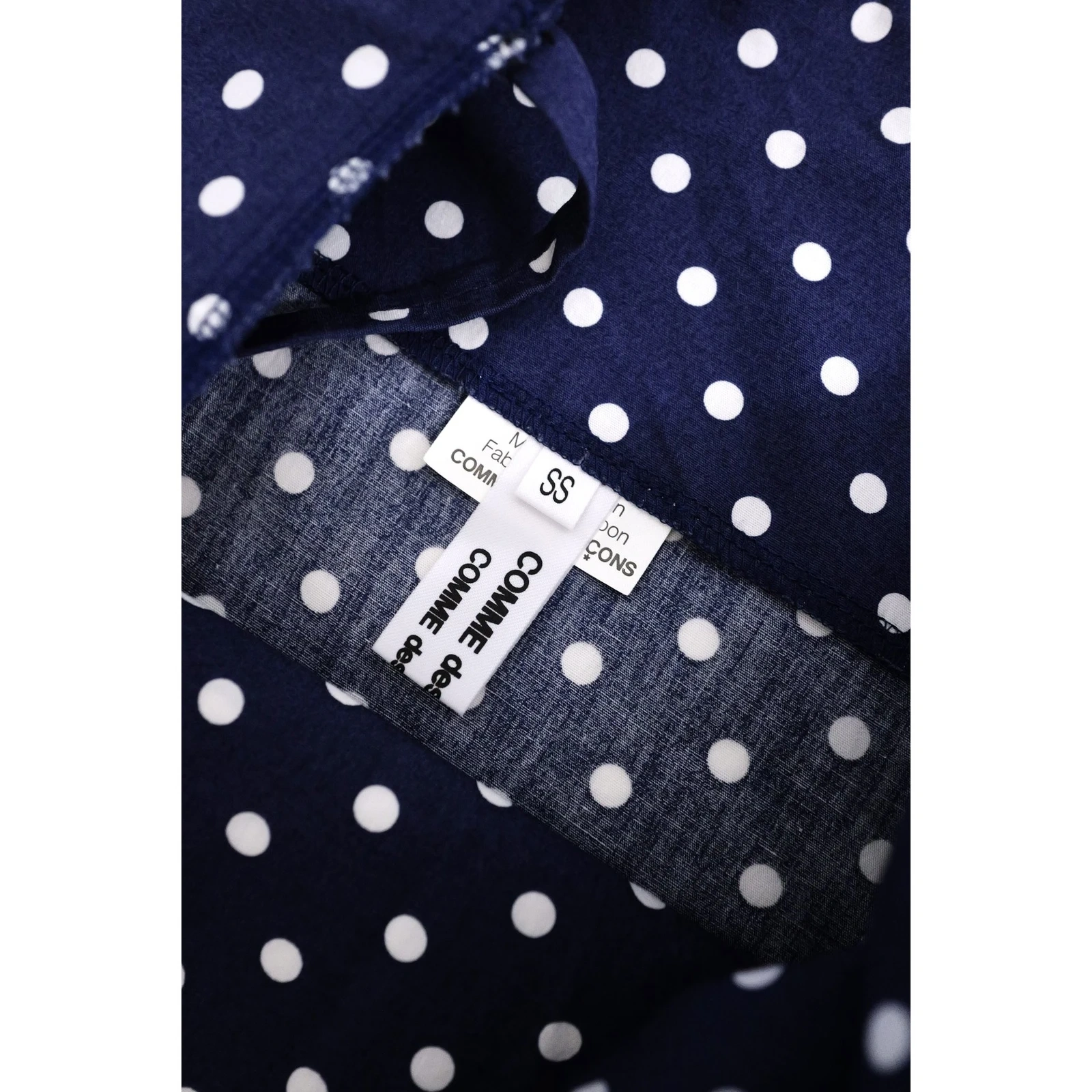 COMME DES GARÇONS Robe mi-longue Marine vintage, passéist — photo 11