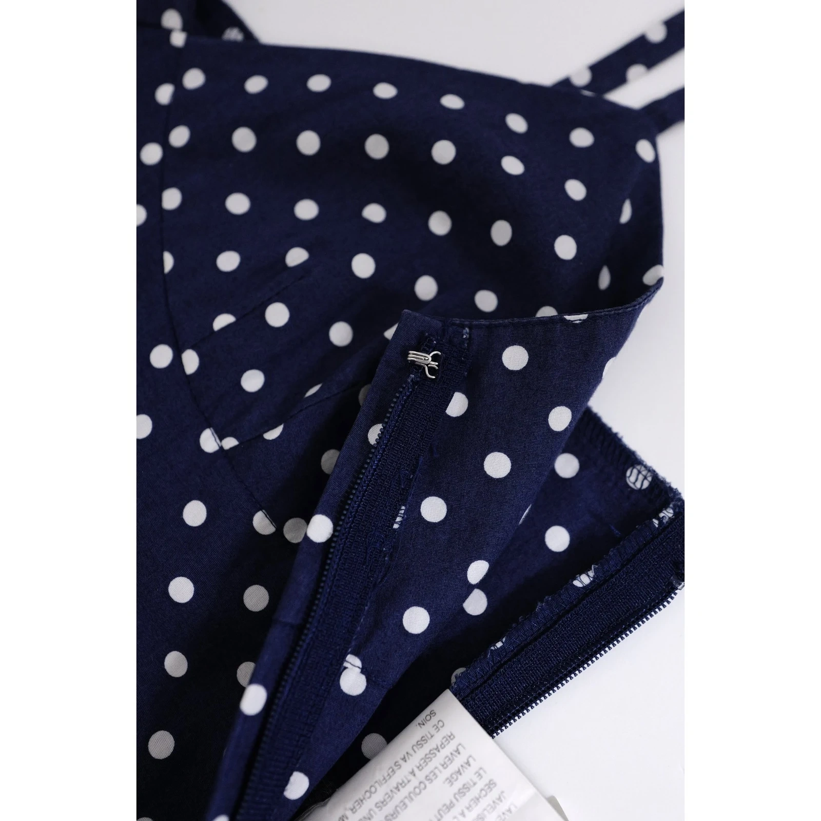 COMME DES GARÇONS Robe mi-longue Marine vintage, passéist — photo 15