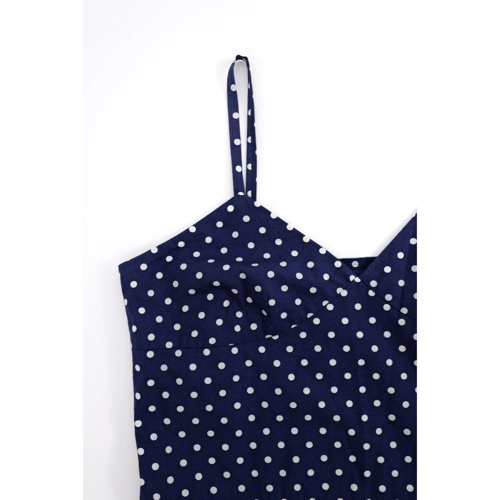 COMME DES GARÇONS Robe mi-longue Marine vintage, passéist — photo 4