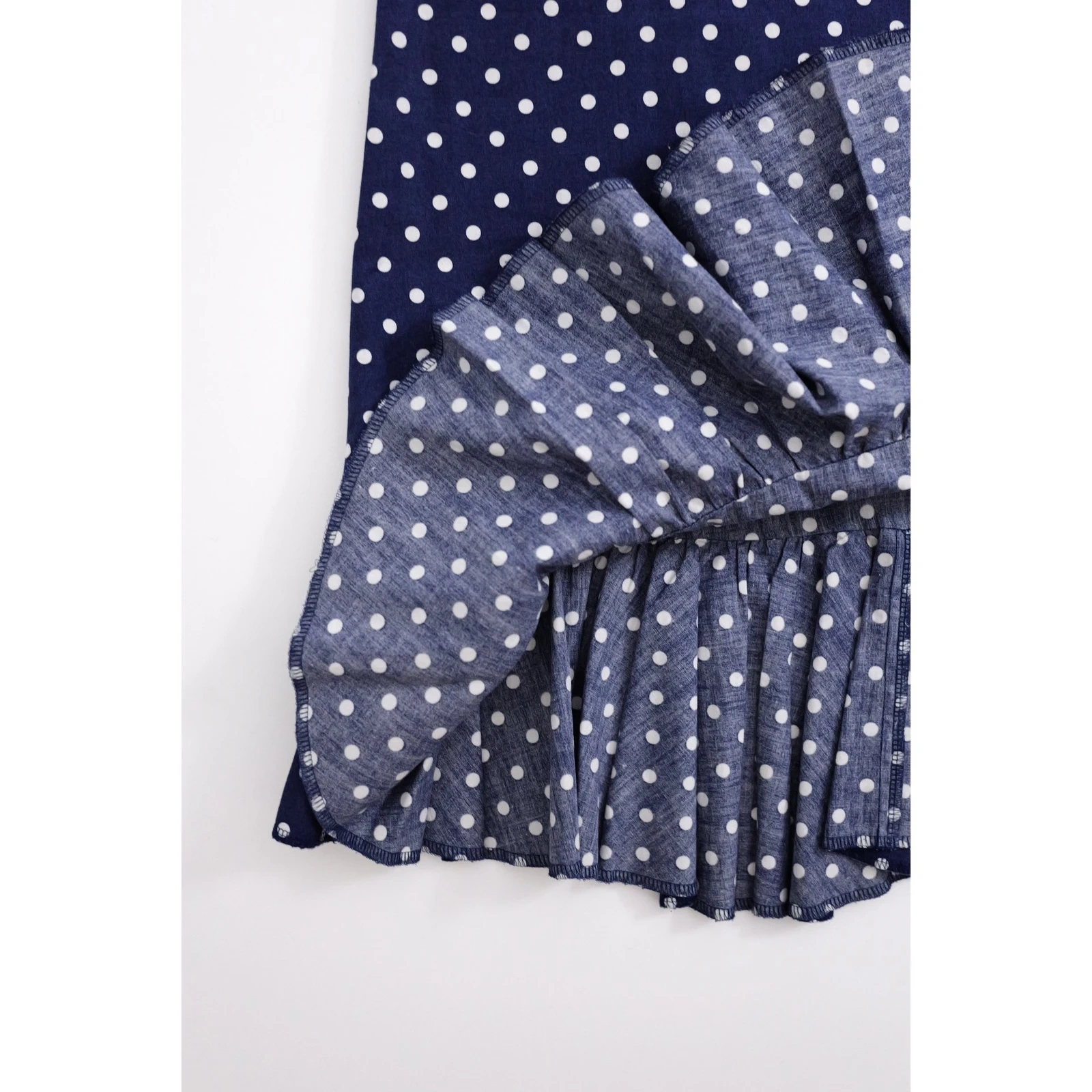 COMME DES GARÇONS Robe mi-longue Marine vintage, passéist — photo 9