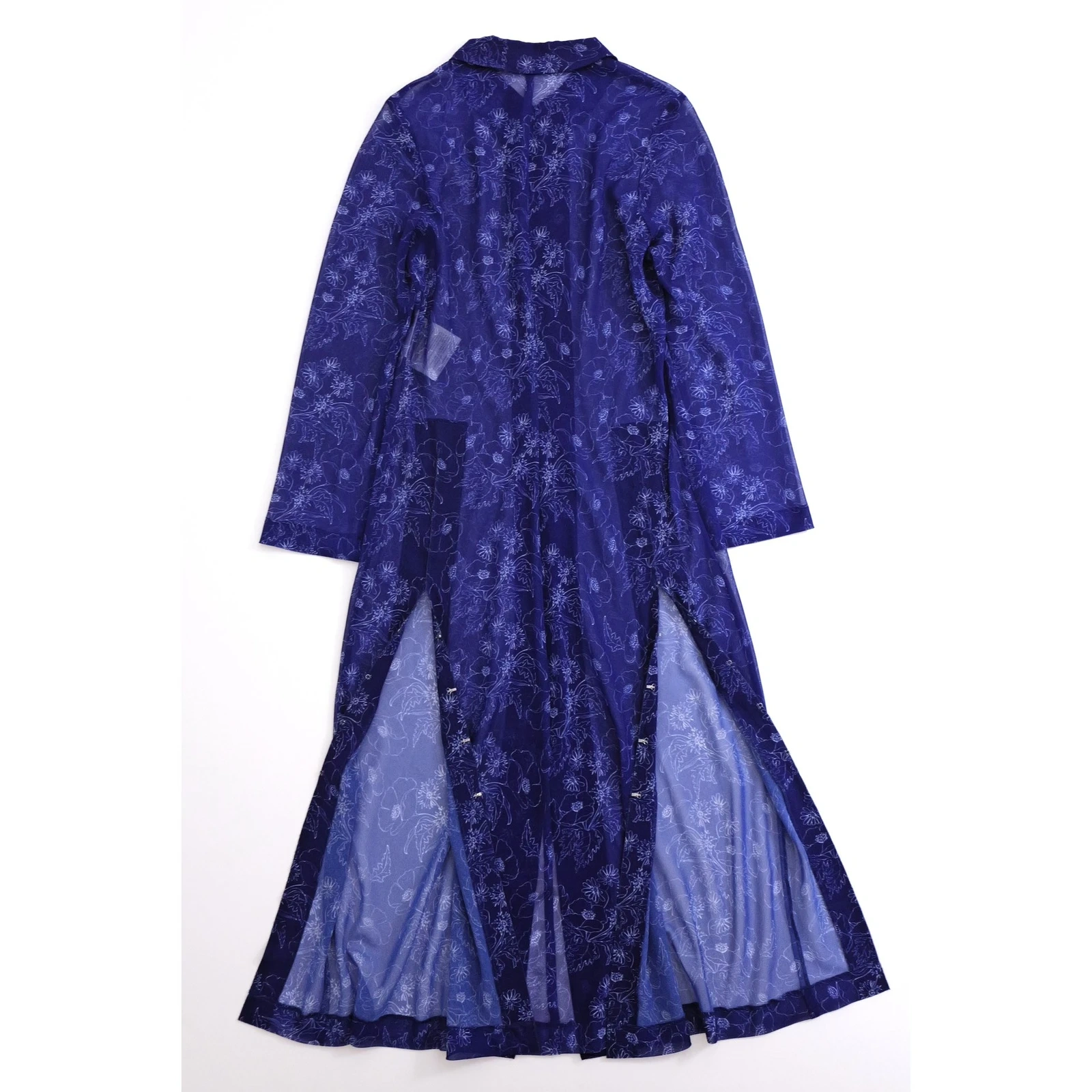 COMME DES GARÇONS Robe longue Marine vintage, passéist — photo 11
