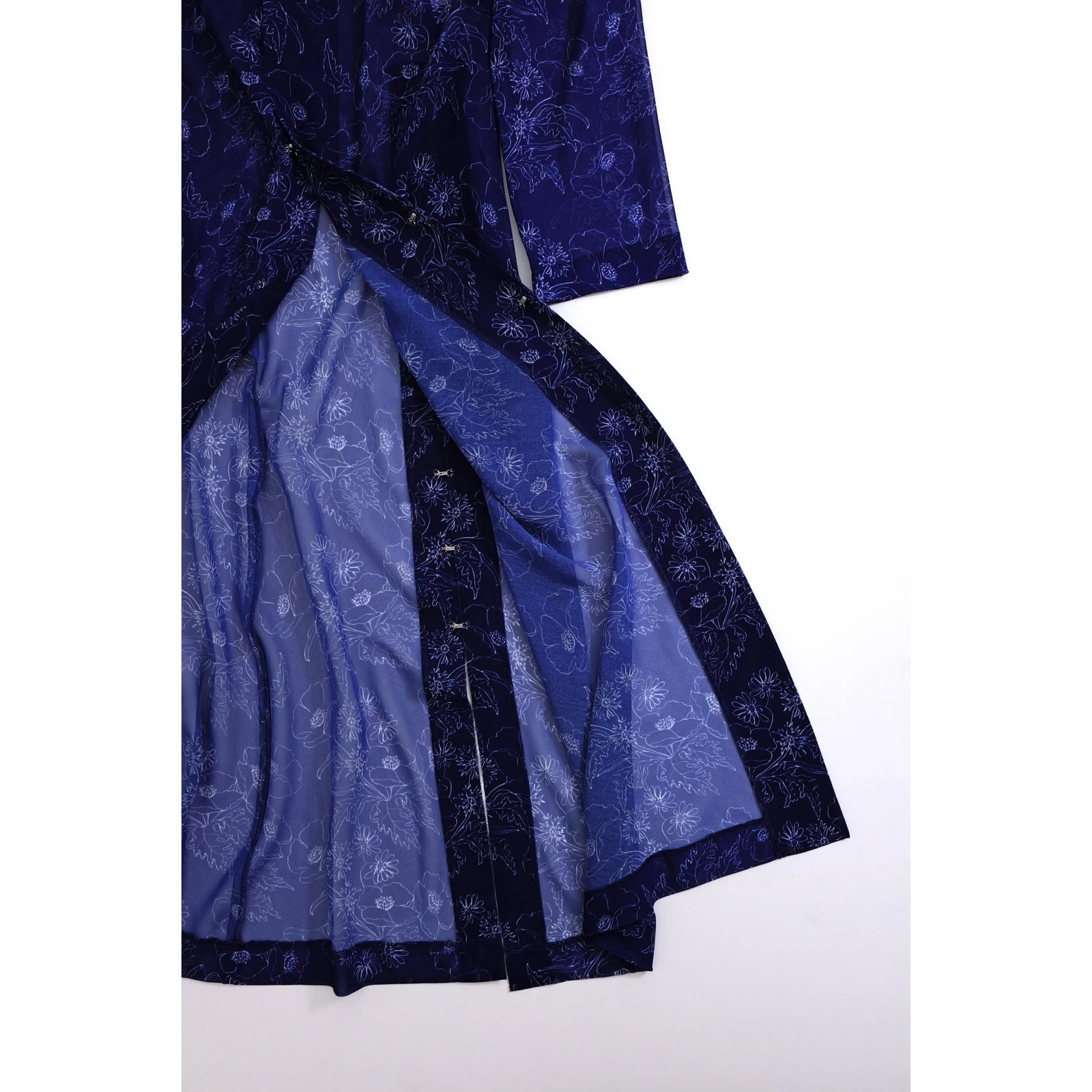 COMME DES GARÇONS Robe longue Marine vintage, passéist — photo 5