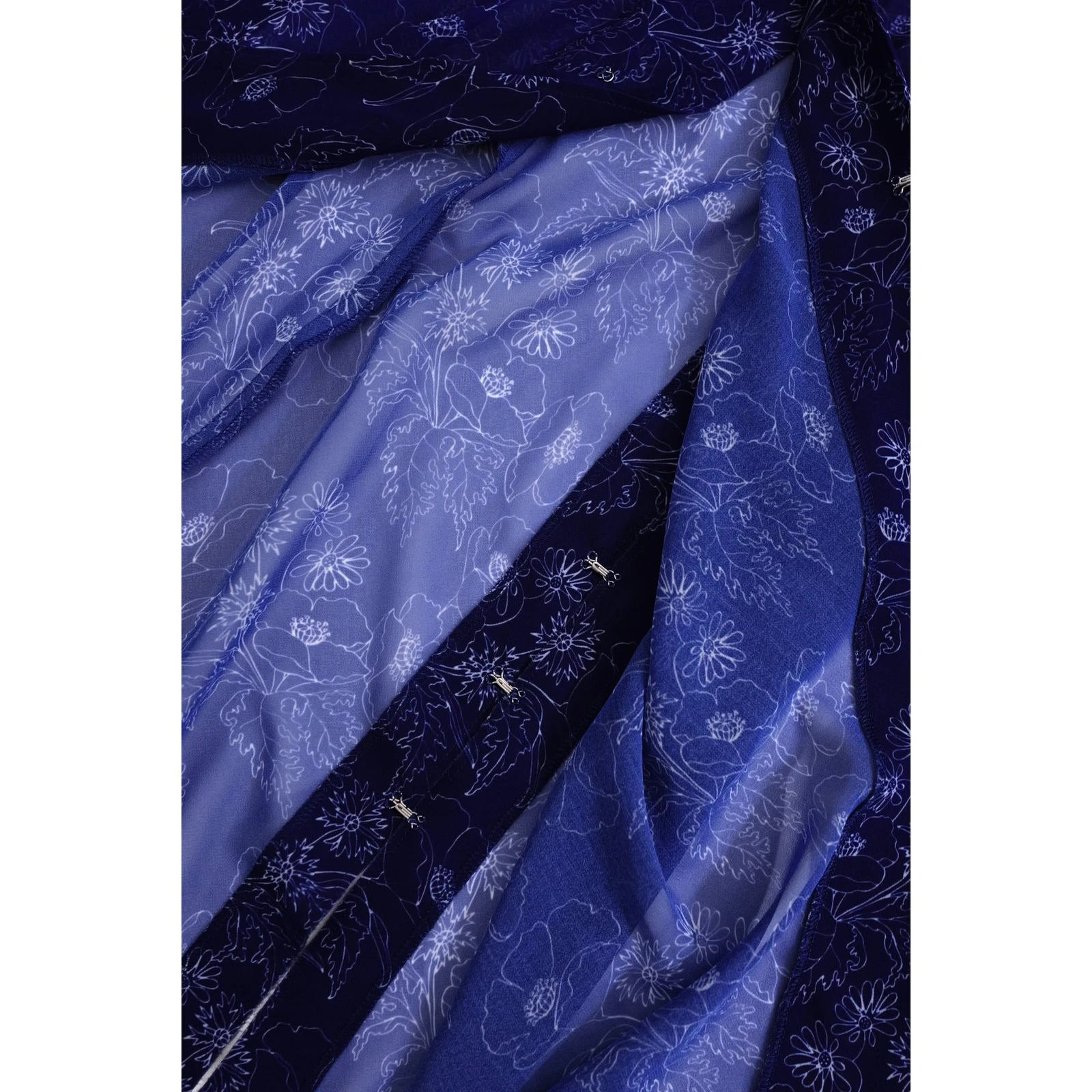 COMME DES GARÇONS Robe longue Marine vintage, passéist — photo 7