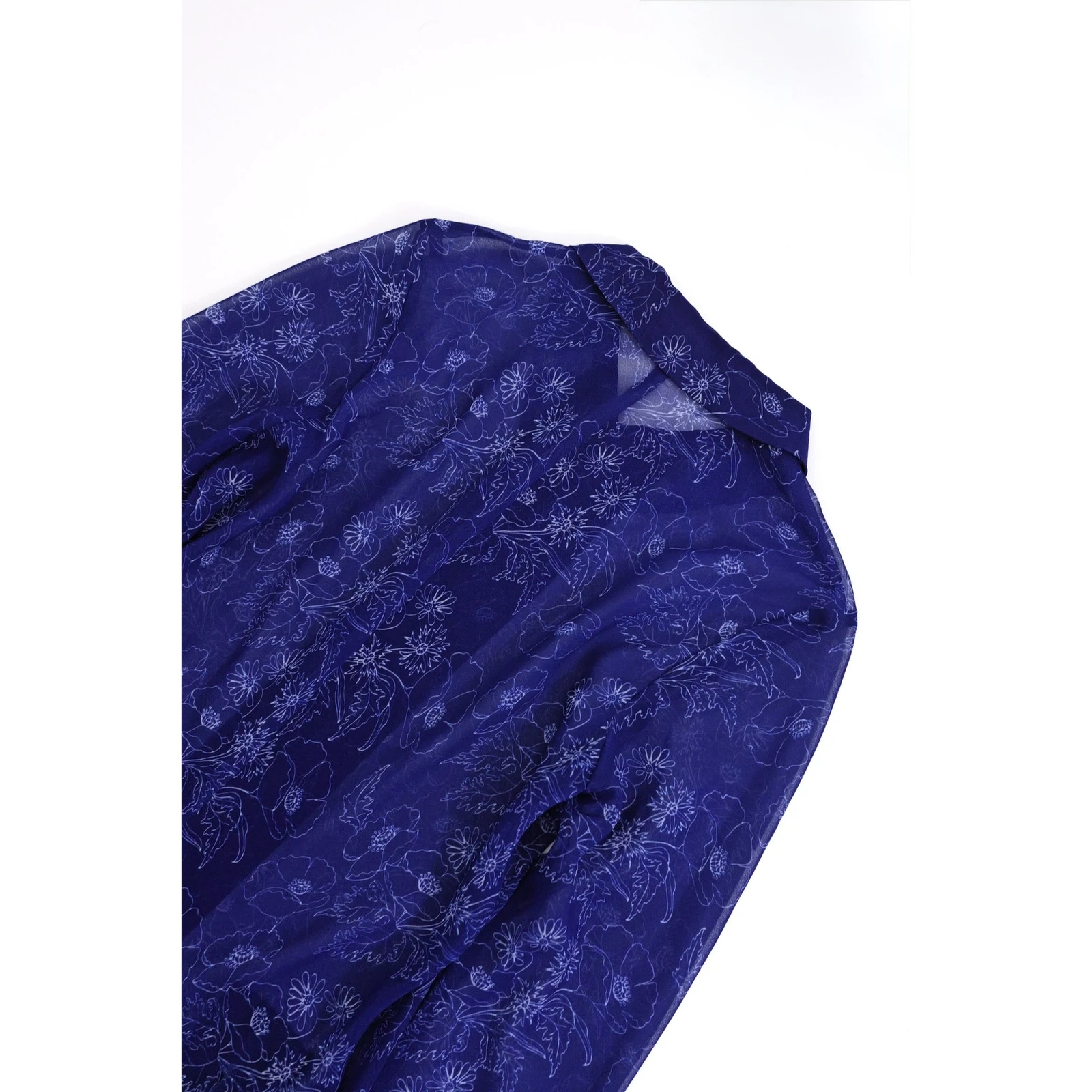 COMME DES GARÇONS Robe longue Marine vintage, passéist — photo 10