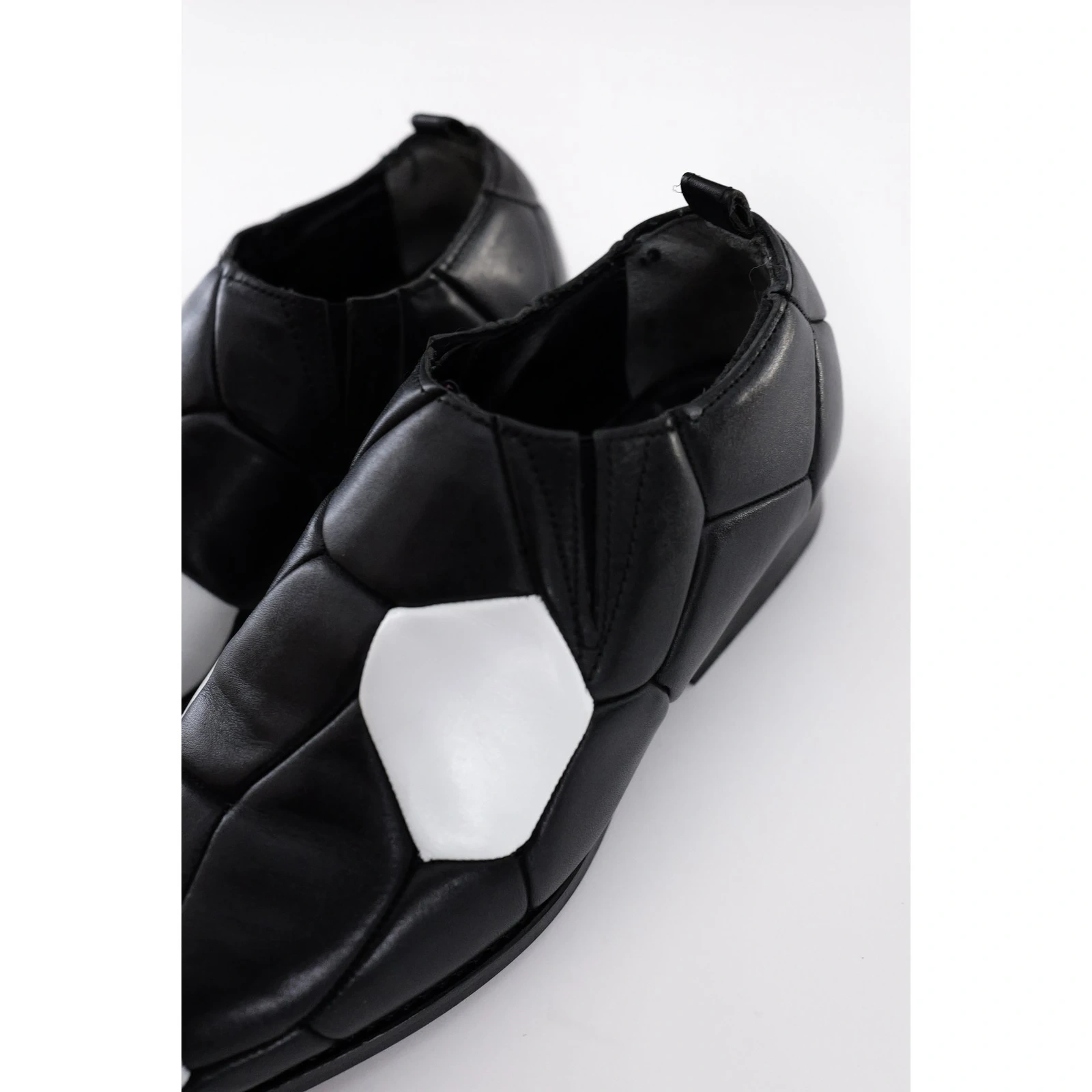 COMME DES GARÇONS Ballerines en cuir Noir vintage, passéist — photo 11