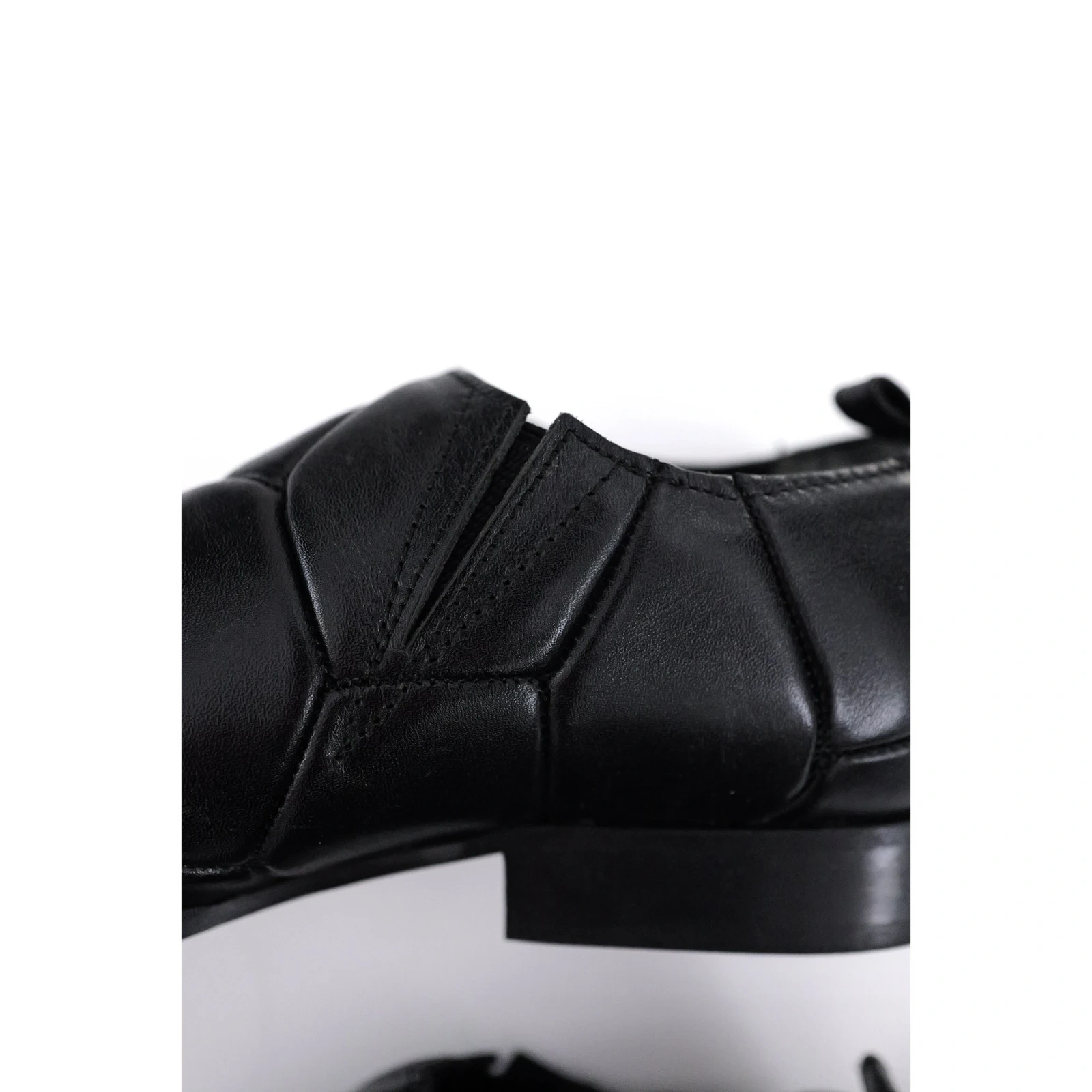 COMME DES GARÇONS Ballerines en cuir Noir vintage, passéist — photo 14
