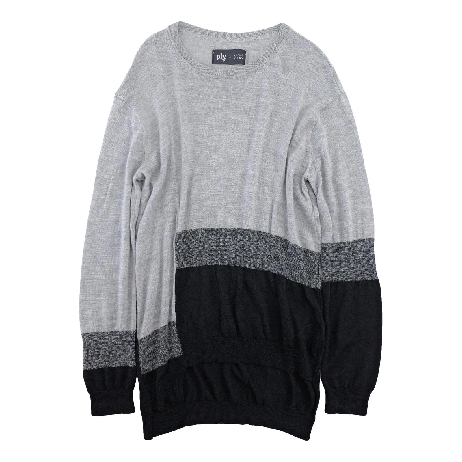 YOHJI YAMAMOTO Gilet long en laine Gris vintage, passéist — photo 1