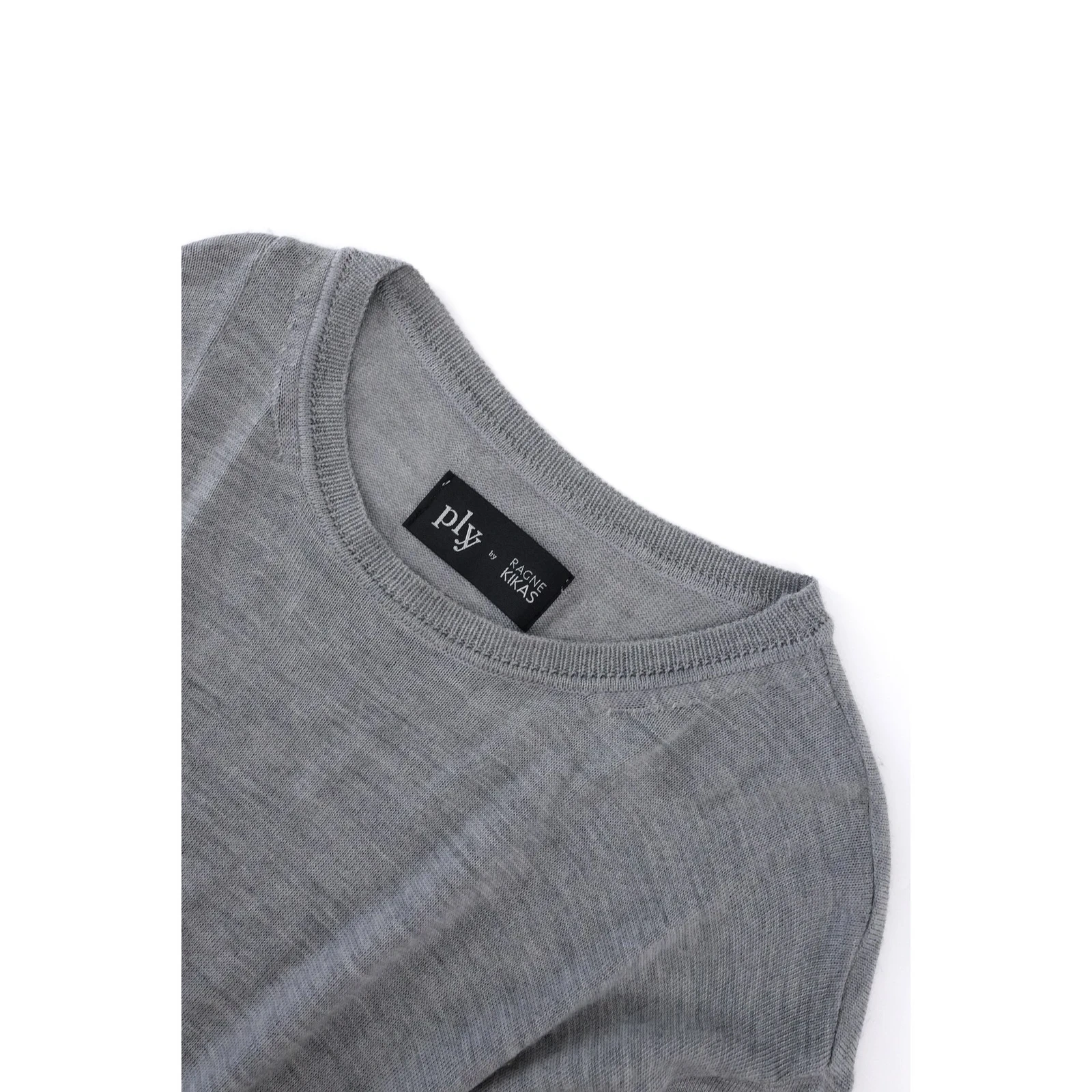 YOHJI YAMAMOTO Gilet long en laine Gris vintage, passéist — photo 2